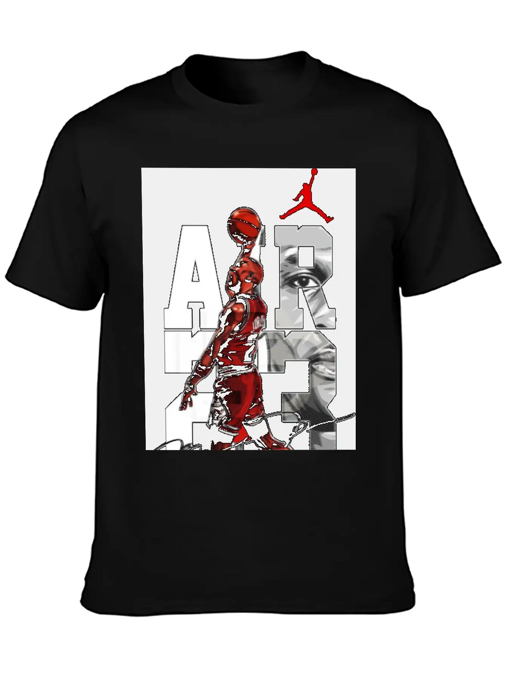 Basket Player Art Jordan T Shirts Relaxed Everyday Tee – Lightweight And Durable Cotton
