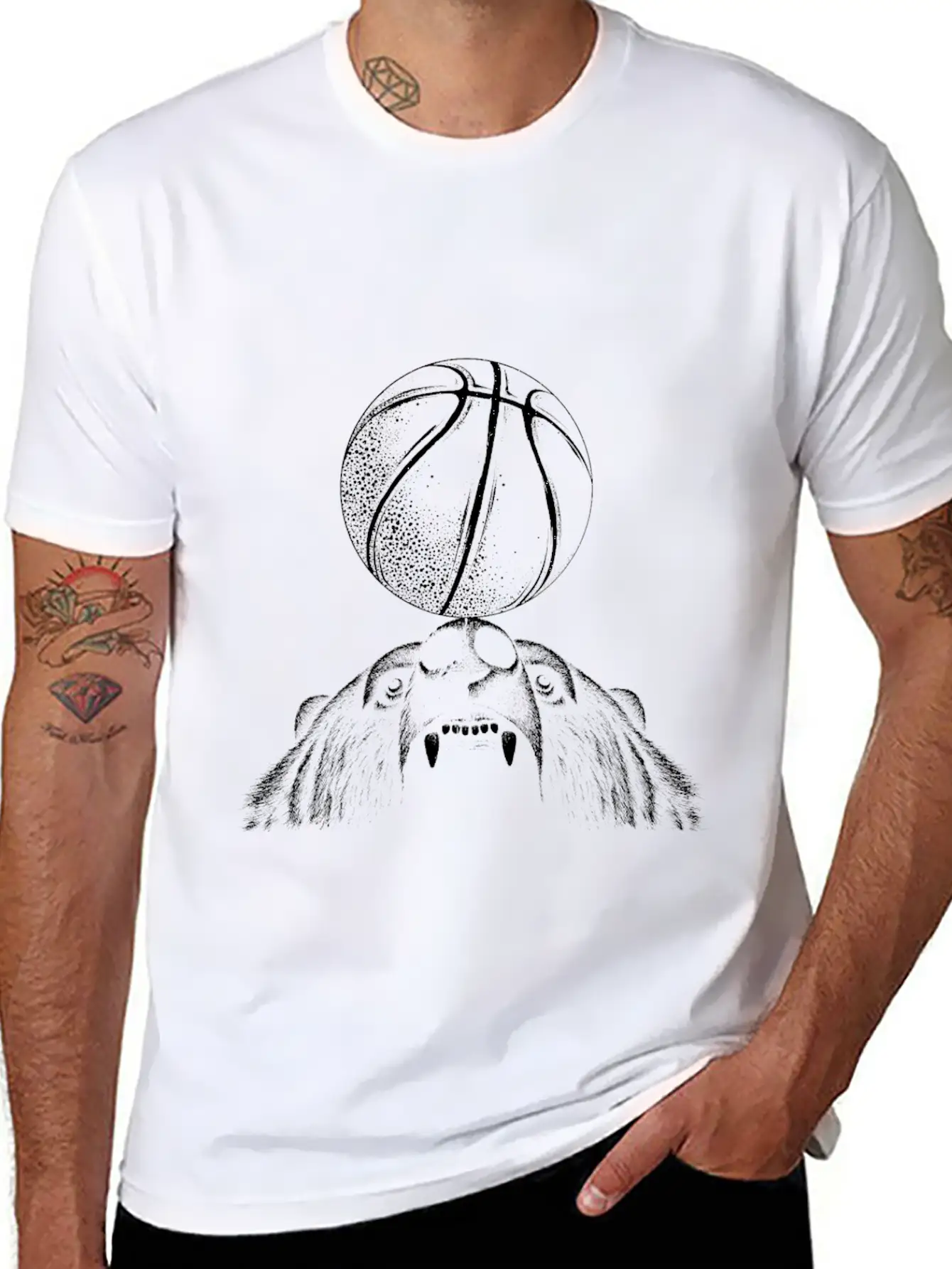 Basketball Classic Cotton Tee – Unisex Comfort For Any Season
