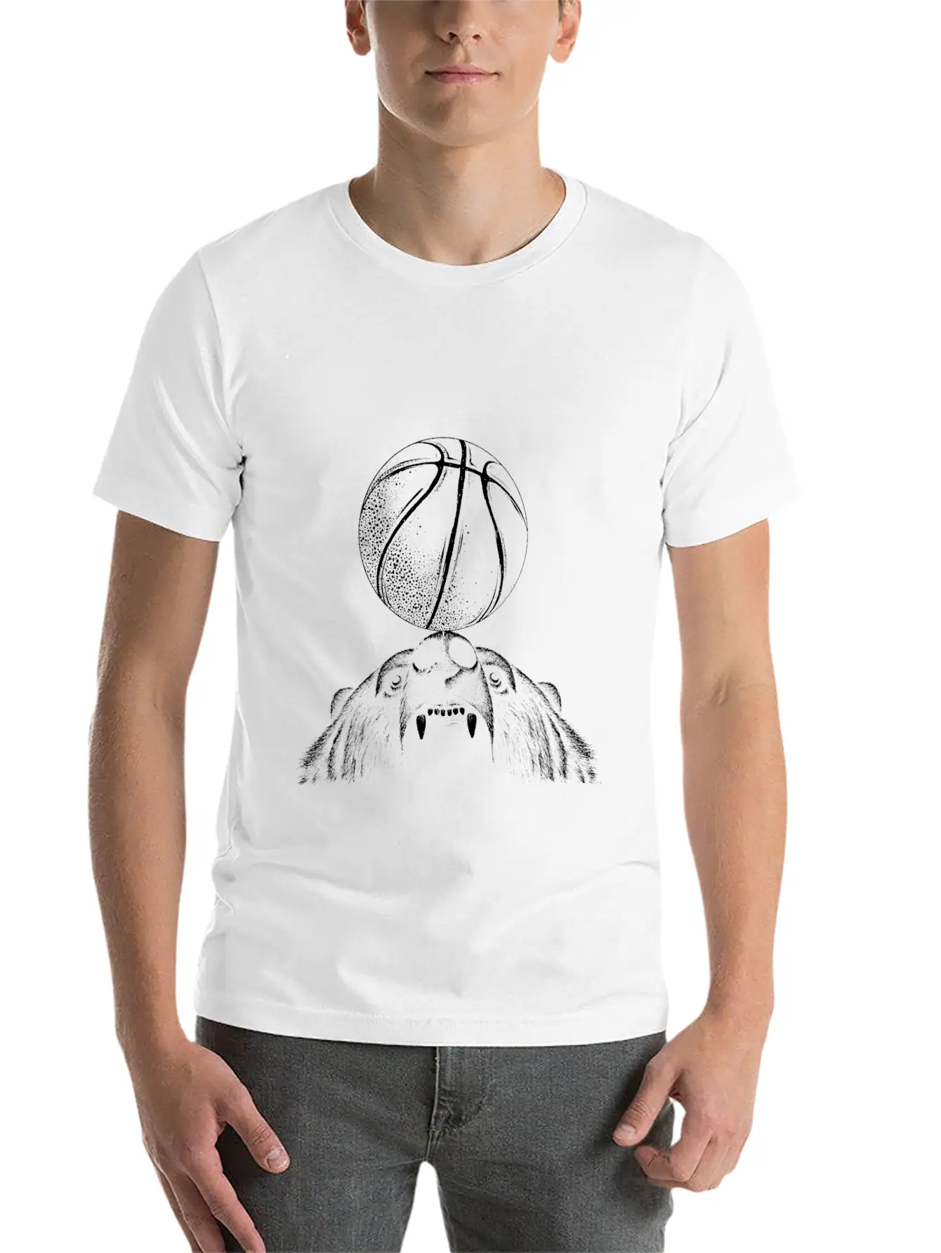Basketball Classic Cotton Tee – Unisex Comfort For Any Season