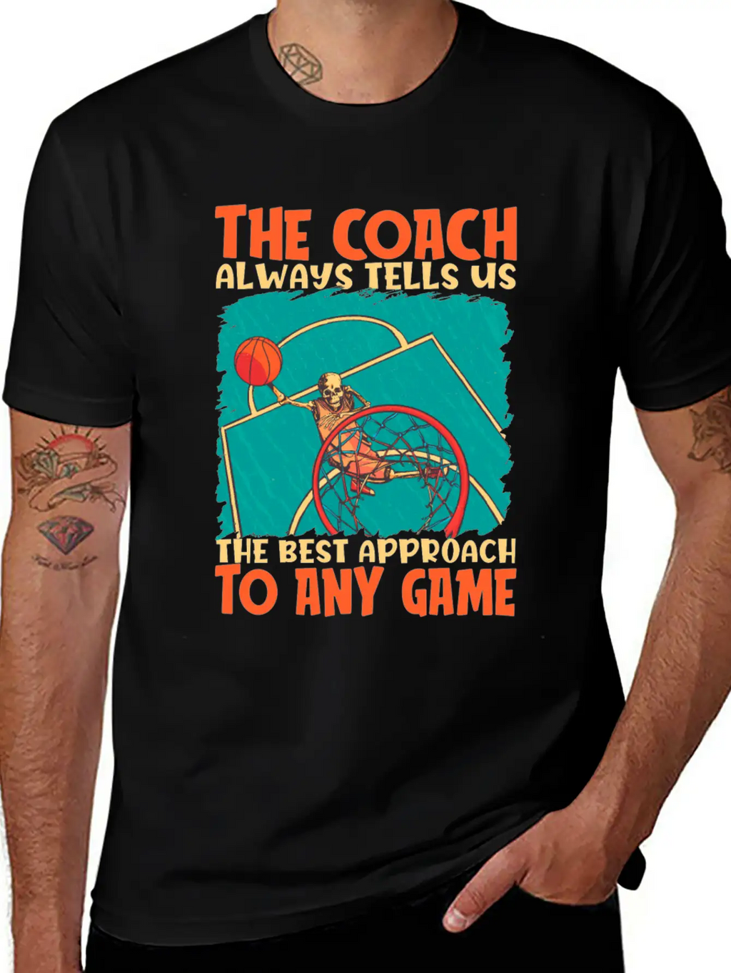 Basketball Coach Breathable Soft Cotton T-Shirt – Timeless Casual Look