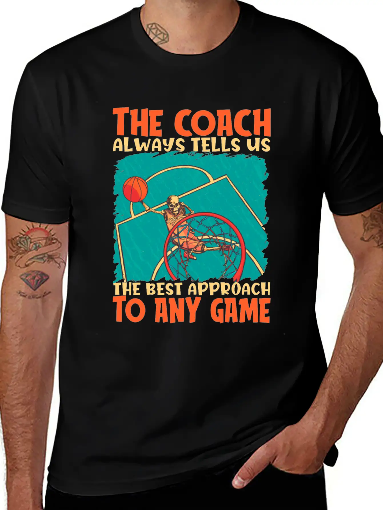 Basketball Coach Breathable Soft Cotton T-Shirt – Timeless Casual Look