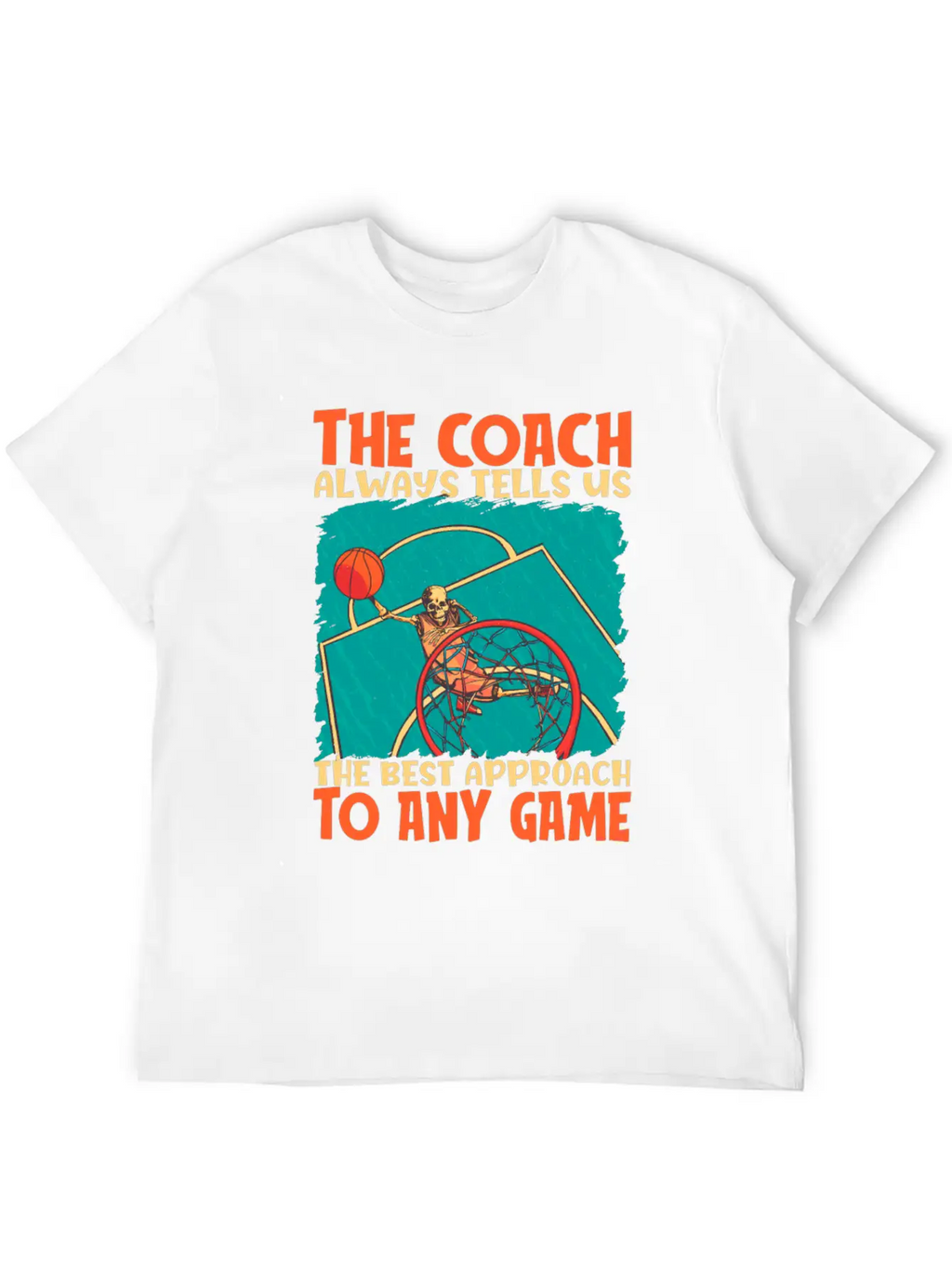 Basketball Coach Breathable Soft Cotton T-Shirt – Timeless Casual Look