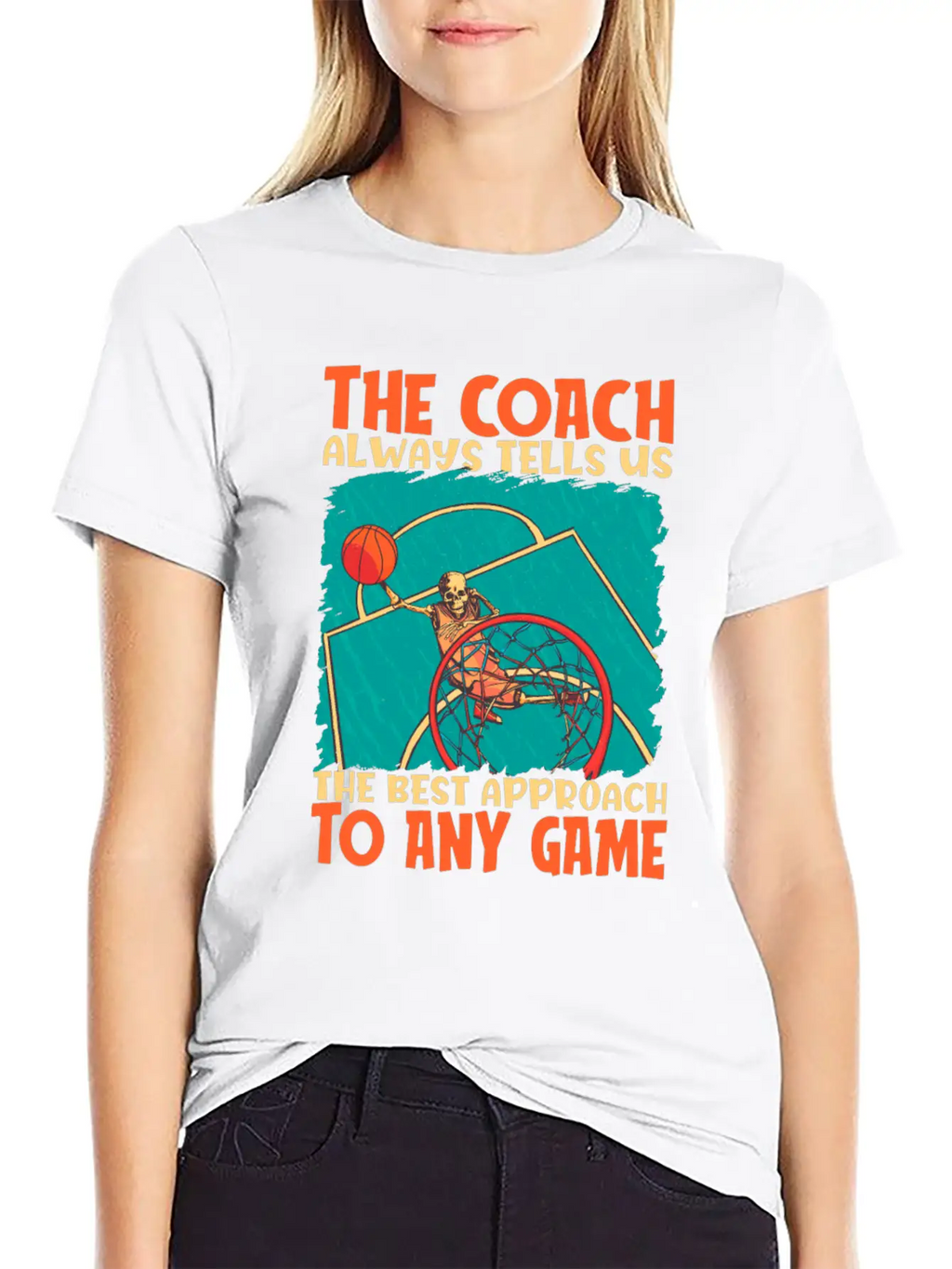Basketball Coach Breathable Soft Cotton T-Shirt – Timeless Casual Look