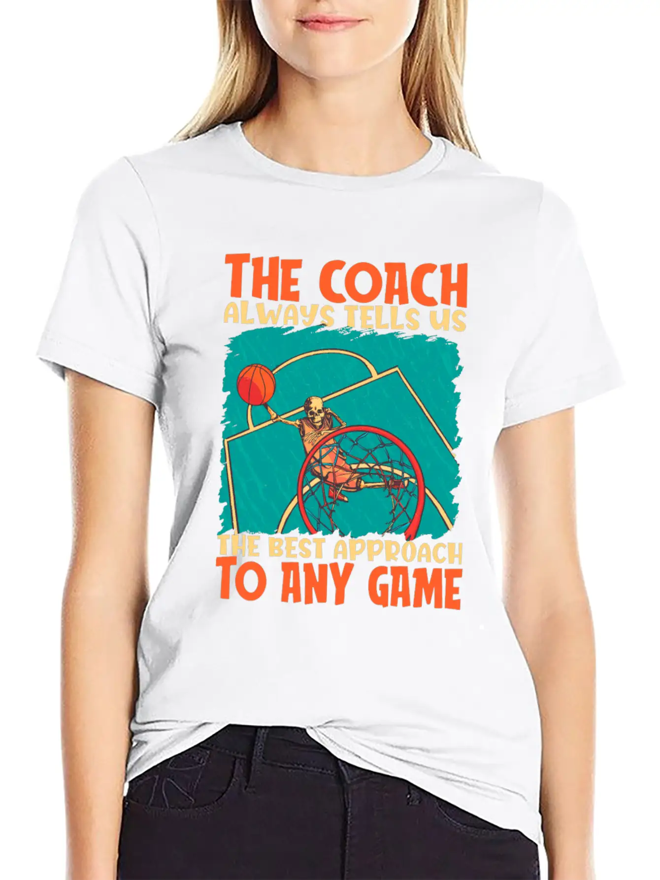 Basketball Coach Breathable Soft Cotton T-Shirt – Timeless Casual Look