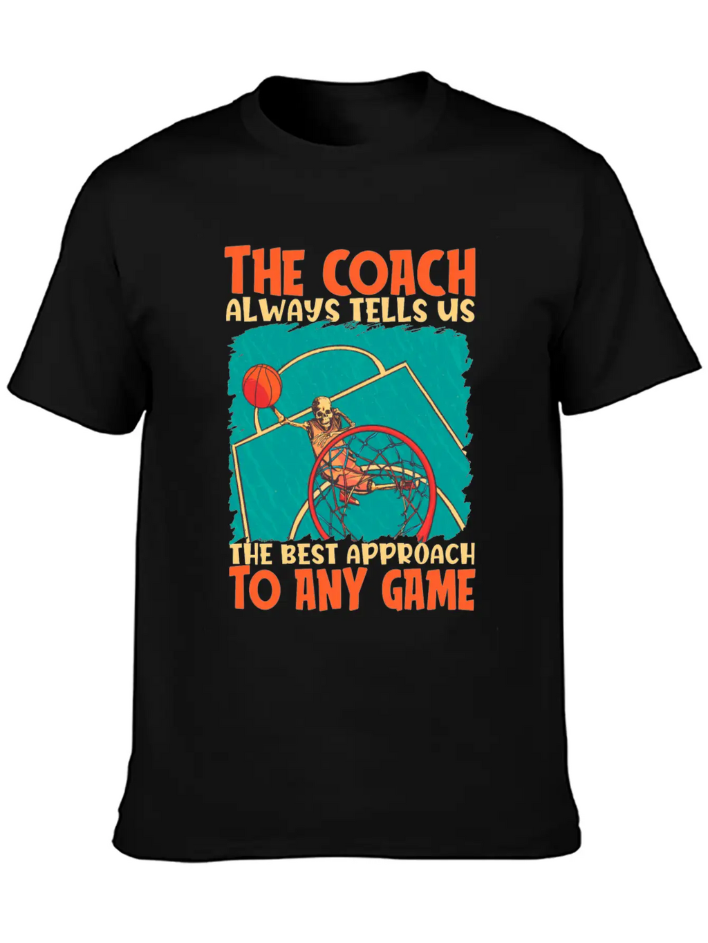 Basketball Coach Breathable Soft Cotton T-Shirt – Timeless Casual Look