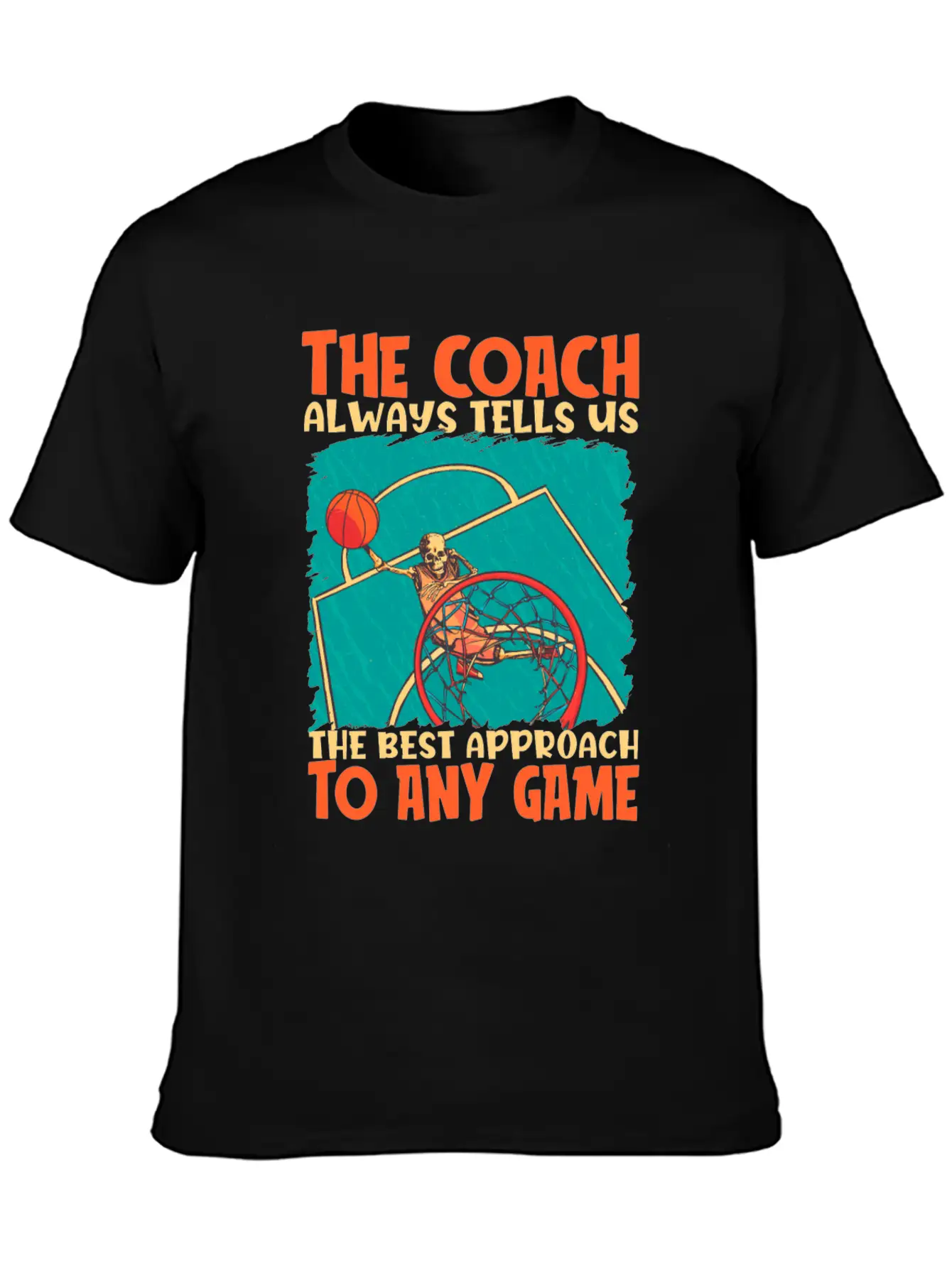 Basketball Coach Breathable Soft Cotton T-Shirt – Timeless Casual Look