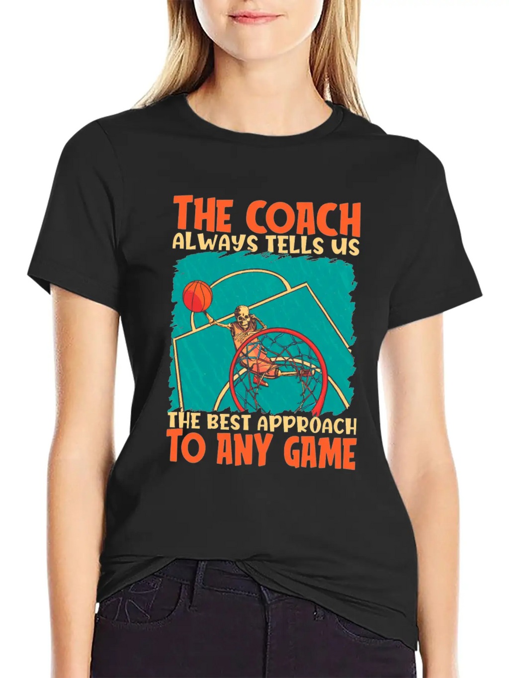Basketball Coach Breathable Soft Cotton T-Shirt – Timeless Casual Look