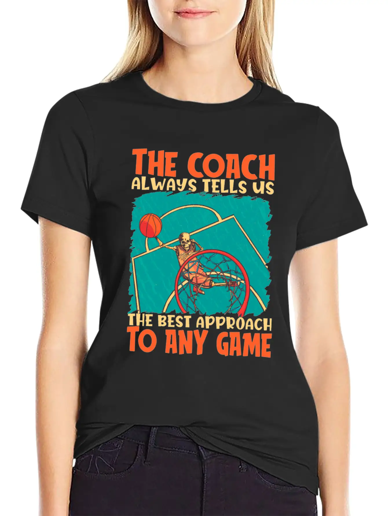 Basketball Coach Breathable Soft Cotton T-Shirt – Timeless Casual Look