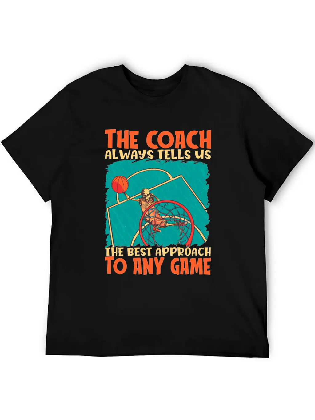 Basketball Coach Breathable Soft Cotton T-Shirt – Timeless Casual Look