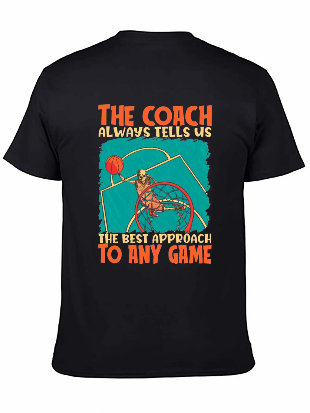 Basketball Coach Breathable Soft Cotton T-Shirt – Timeless Casual Look