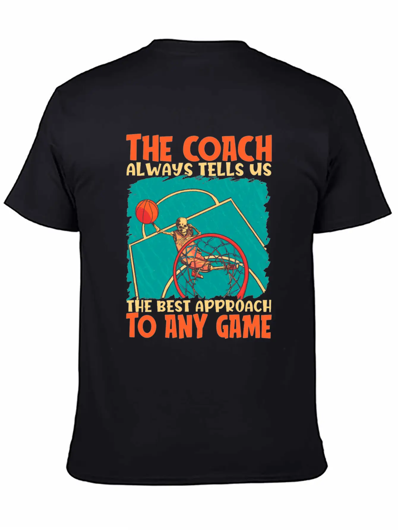 Basketball Coach Breathable Soft Cotton T-Shirt – Timeless Casual Look