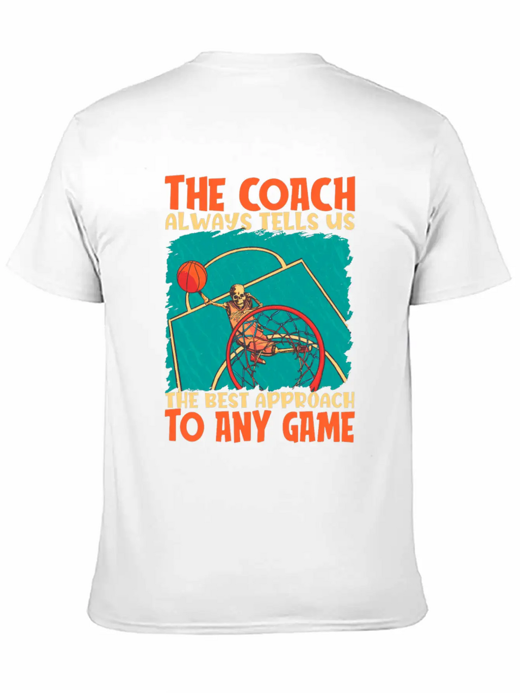 Basketball Coach Breathable Soft Cotton T-Shirt – Timeless Casual Look