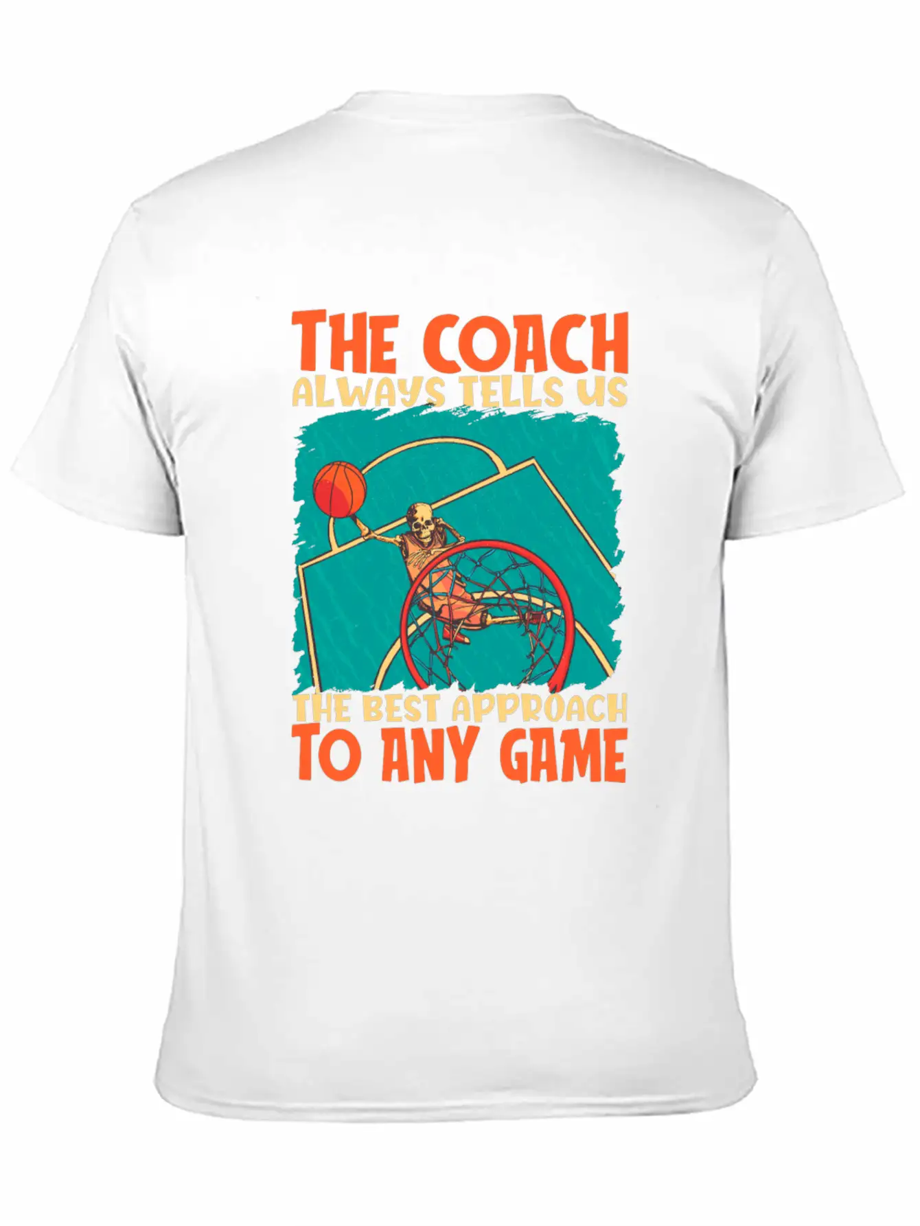 Basketball Coach Breathable Soft Cotton T-Shirt – Timeless Casual Look