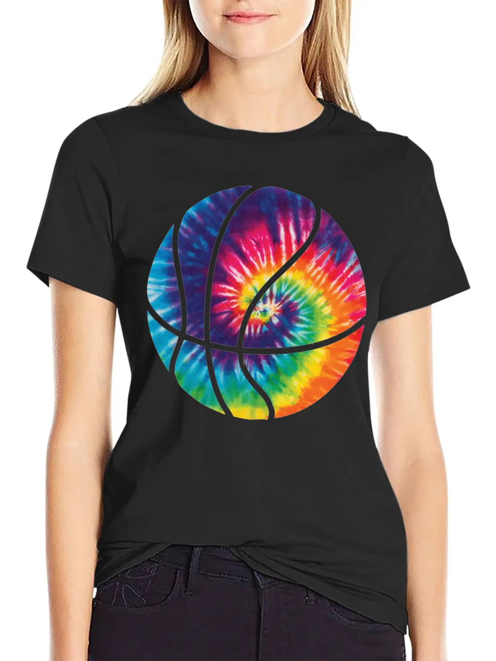 Basketball Colorful Tie Dye T Shirt Timeless Short Sleeve Tee – Comfy And Minimalist Design