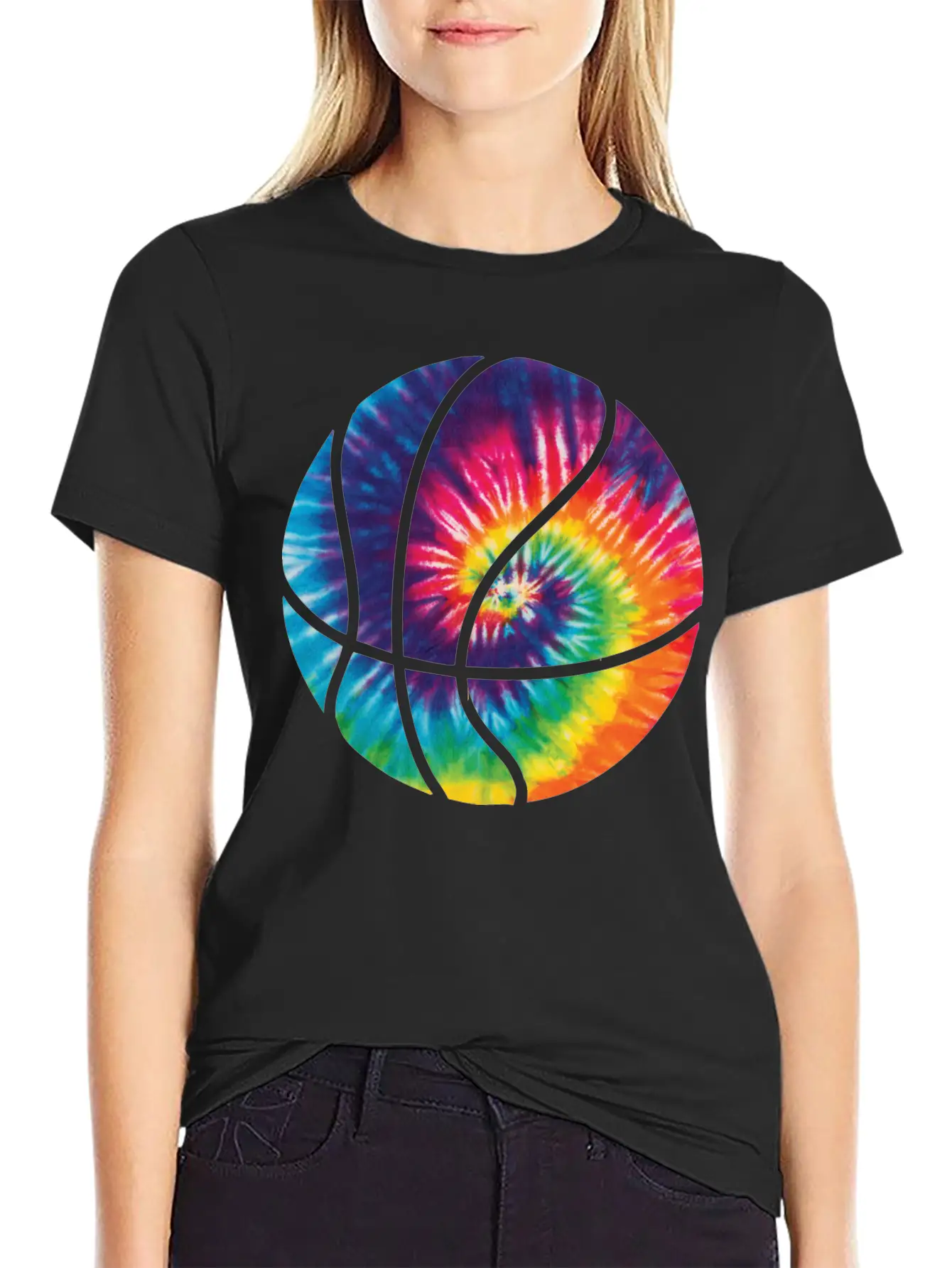 Basketball Colorful Tie Dye T Shirt Timeless Short Sleeve Tee – Comfy And Minimalist Design