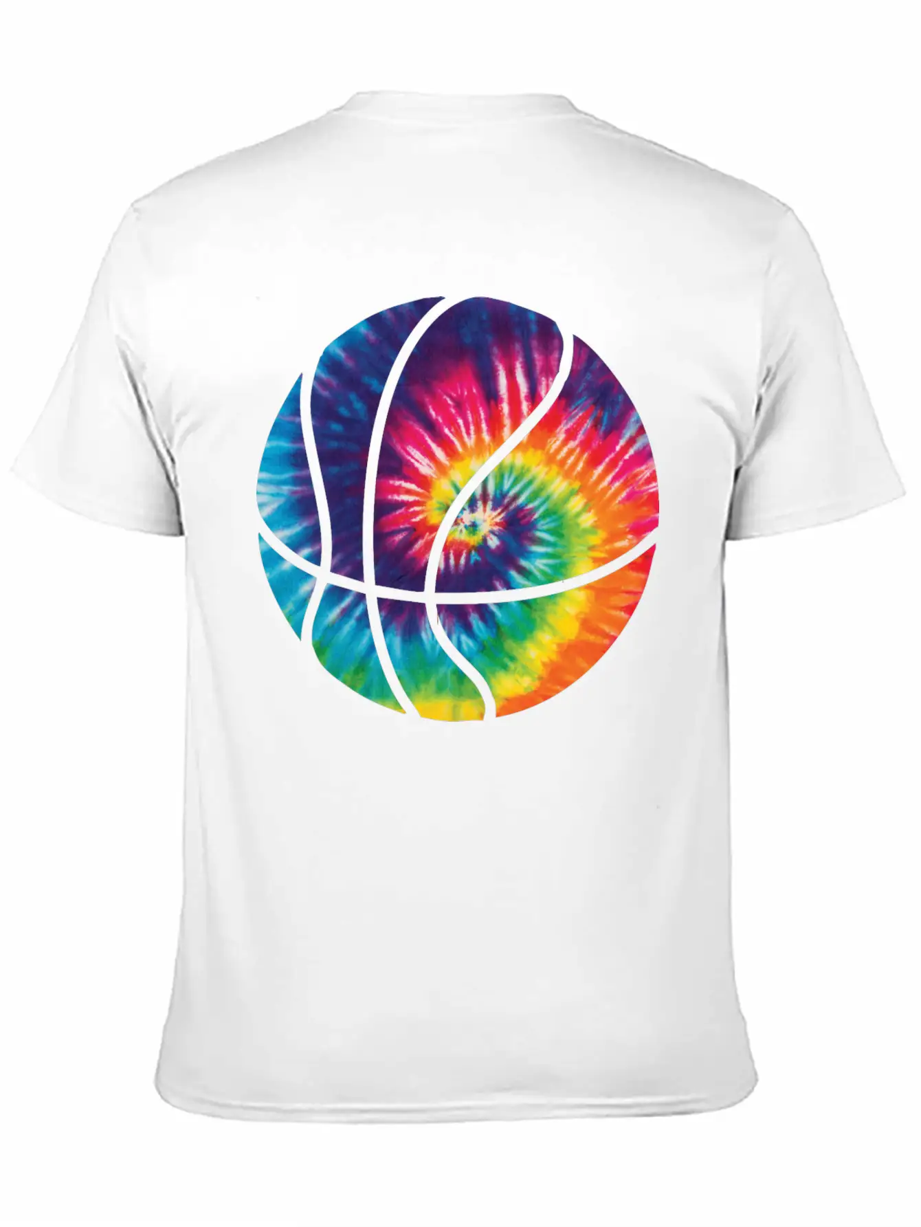 Basketball Colorful Tie Dye T Shirt Timeless Short Sleeve Tee – Comfy And Minimalist Design