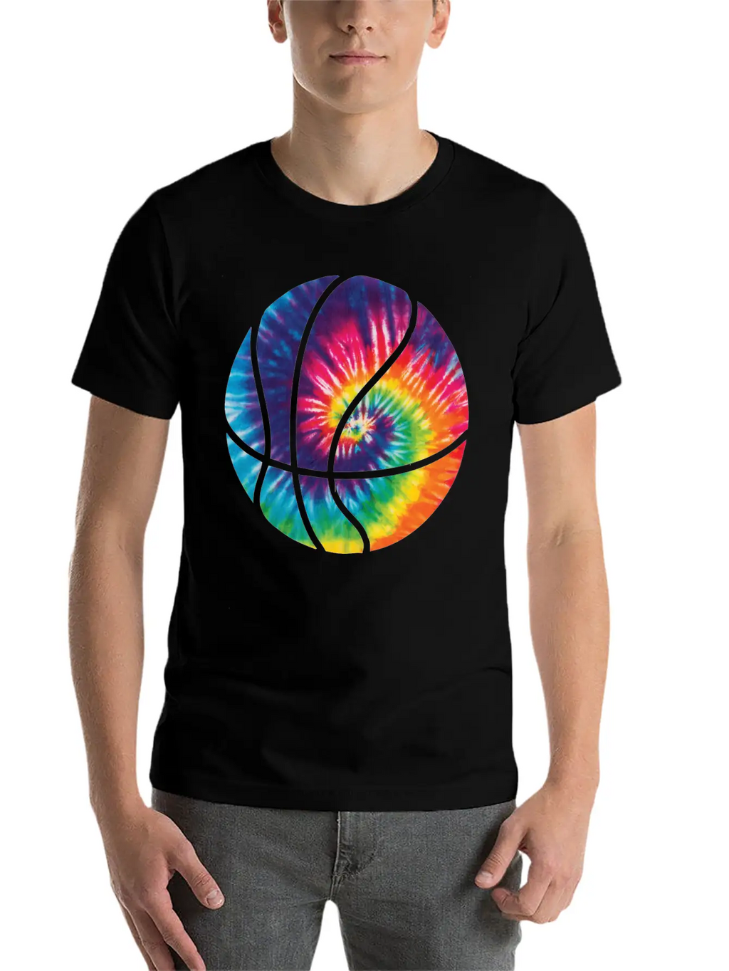 Basketball Colorful Tie Dye T Shirt Timeless Short Sleeve Tee – Comfy And Minimalist Design