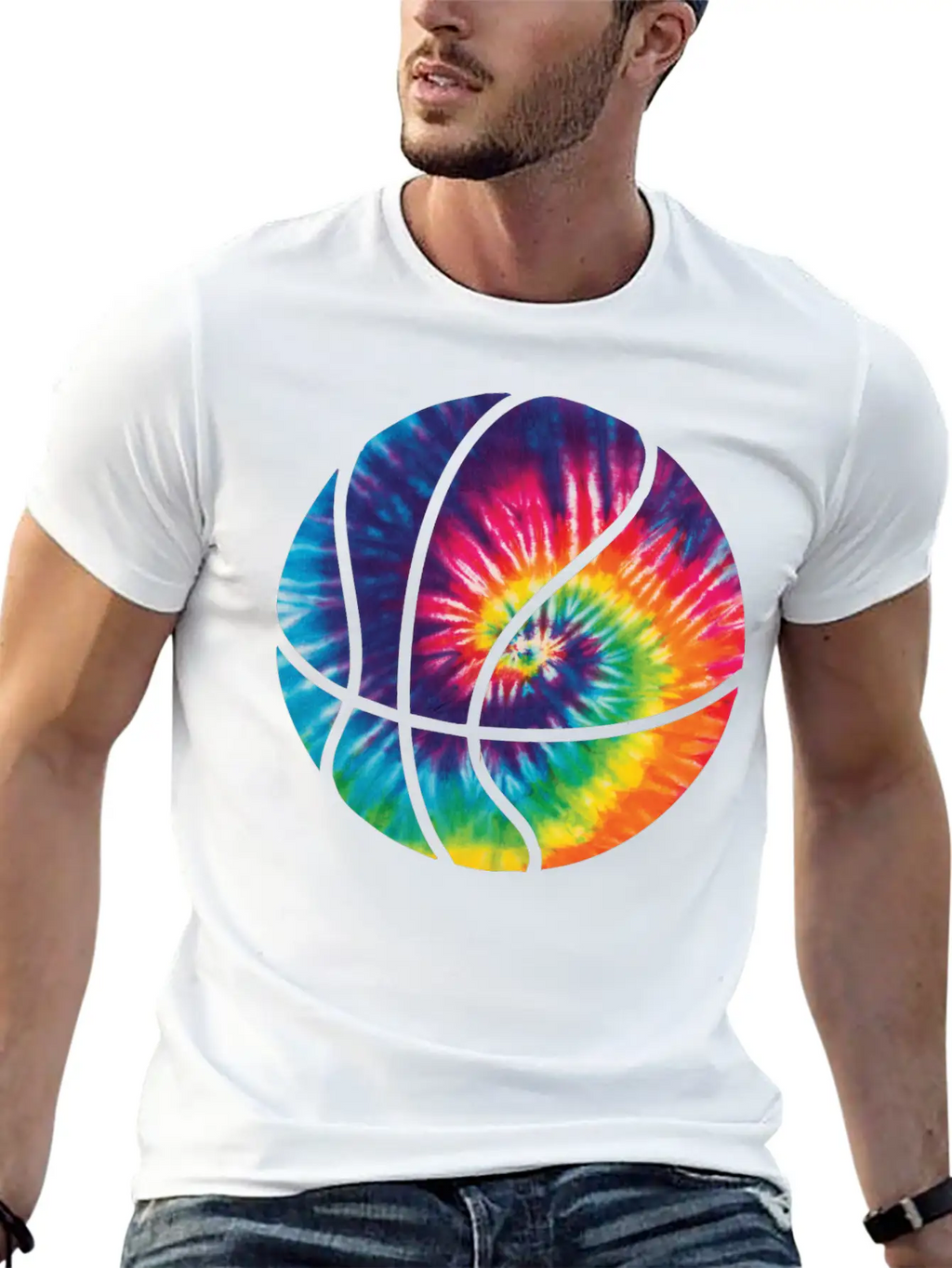 Basketball Colorful Tie Dye T Shirt Timeless Short Sleeve Tee – Comfy And Minimalist Design