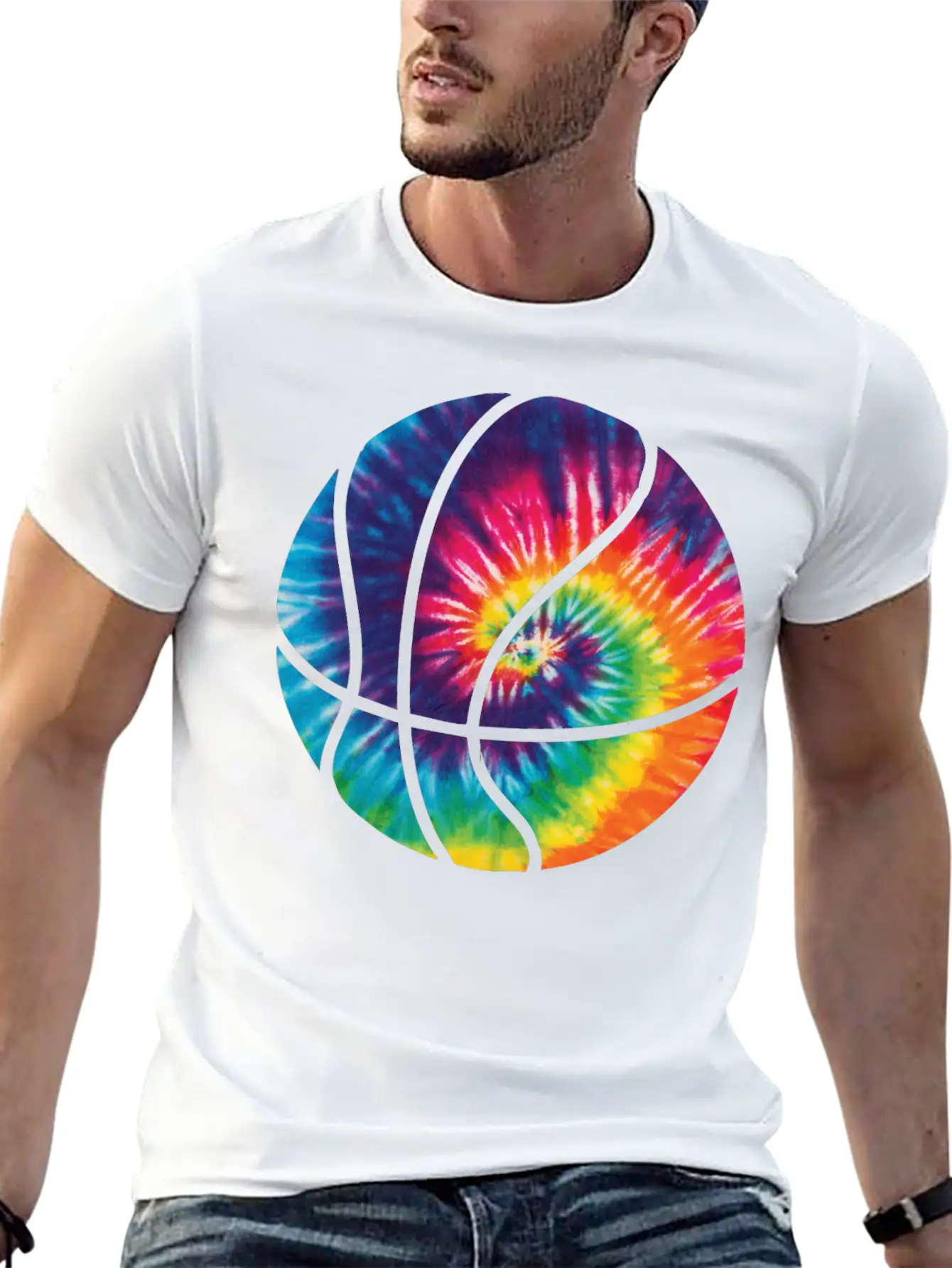 Basketball Colorful Tie Dye T Shirt Timeless Short Sleeve Tee – Comfy And Minimalist Design