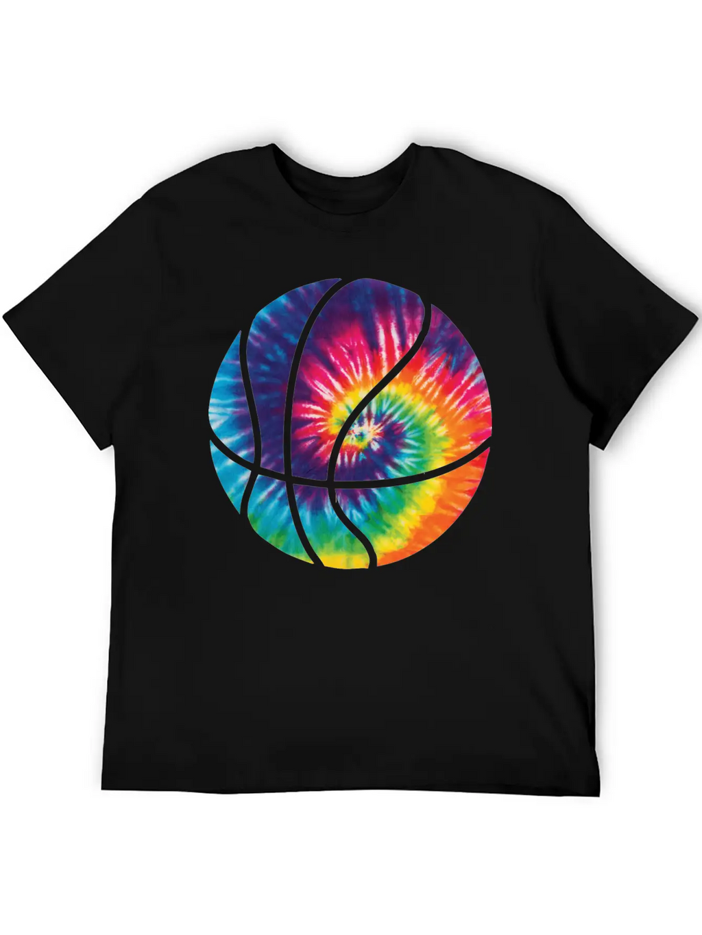 Basketball Colorful Tie Dye T Shirt Timeless Short Sleeve Tee – Comfy And Minimalist Design