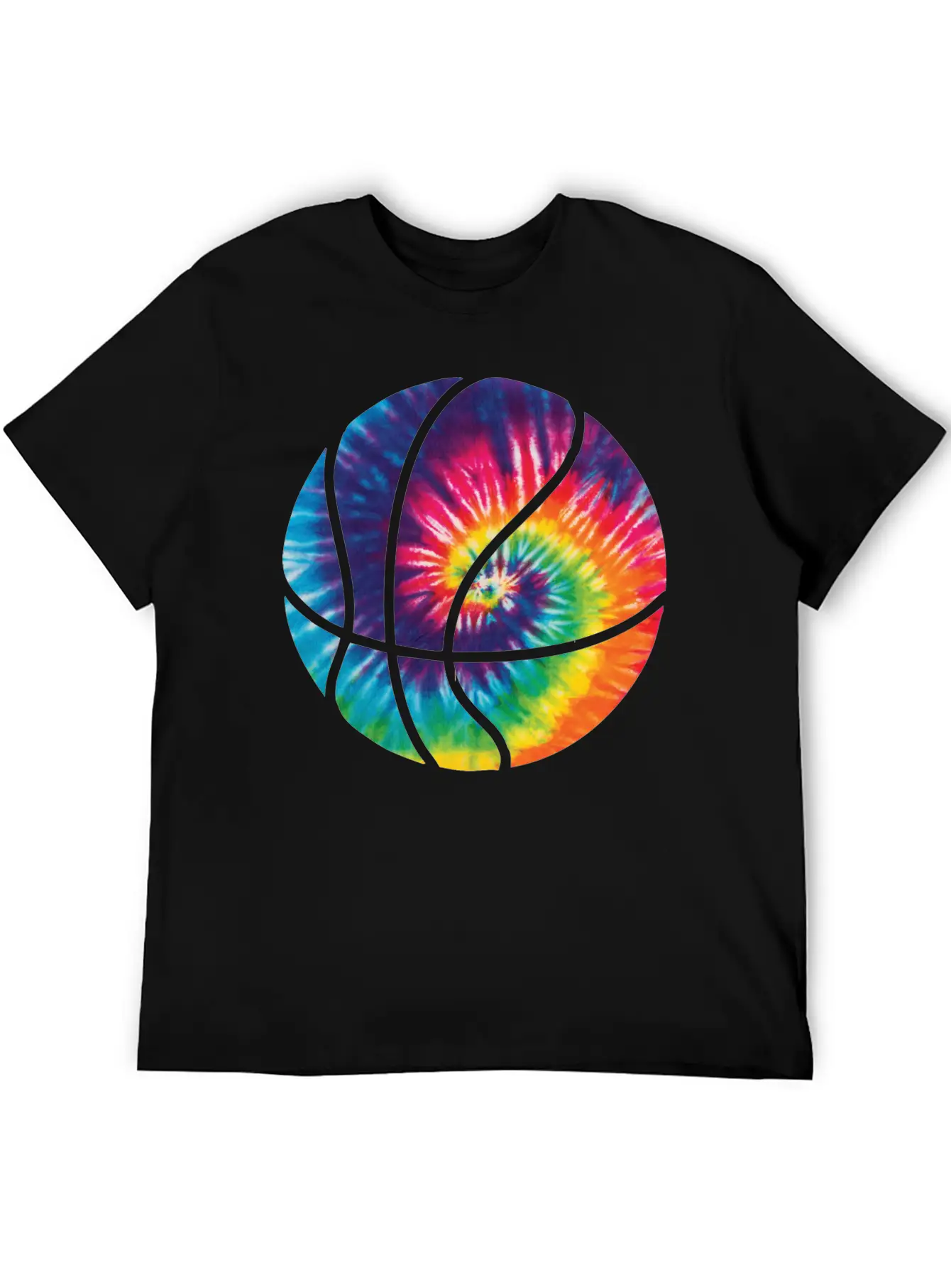 Basketball Colorful Tie Dye T Shirt Timeless Short Sleeve Tee – Comfy And Minimalist Design