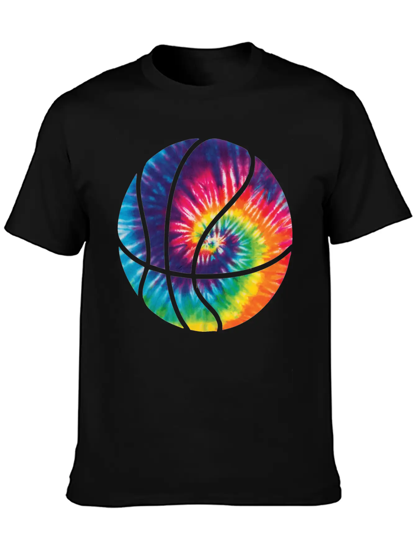 Basketball Colorful Tie Dye T Shirt Timeless Short Sleeve Tee – Comfy And Minimalist Design