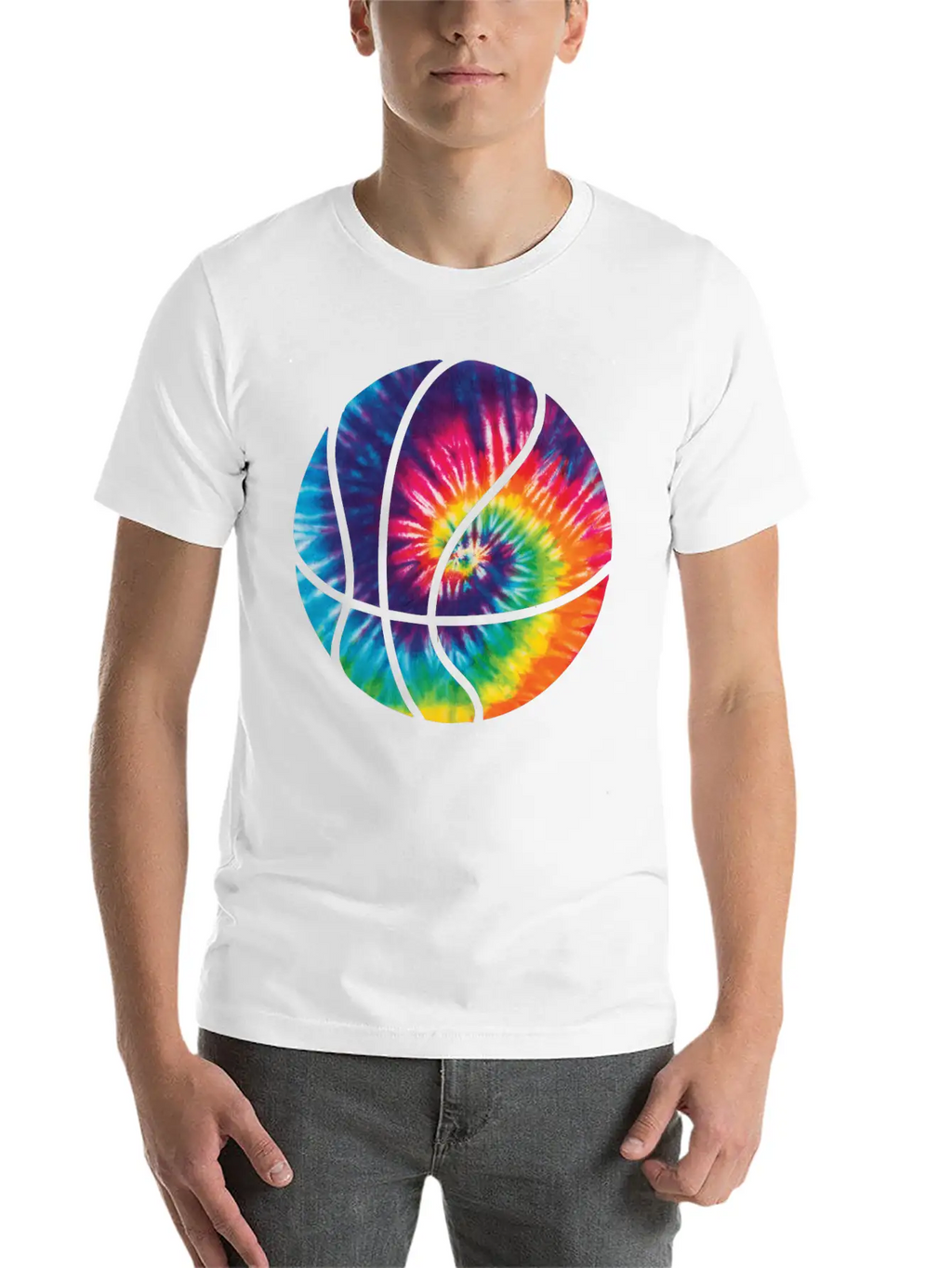 Basketball Colorful Tie Dye T Shirt Timeless Short Sleeve Tee – Comfy And Minimalist Design