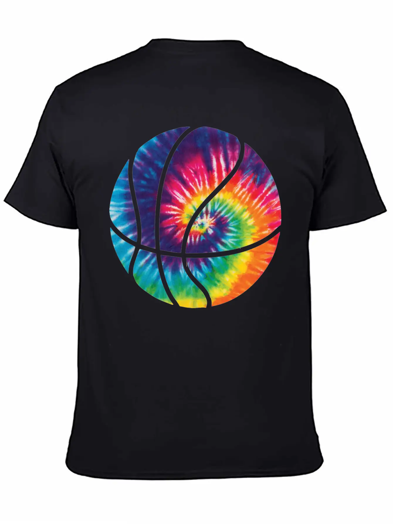 Basketball Colorful Tie Dye T Shirt Timeless Short Sleeve Tee – Comfy And Minimalist Design