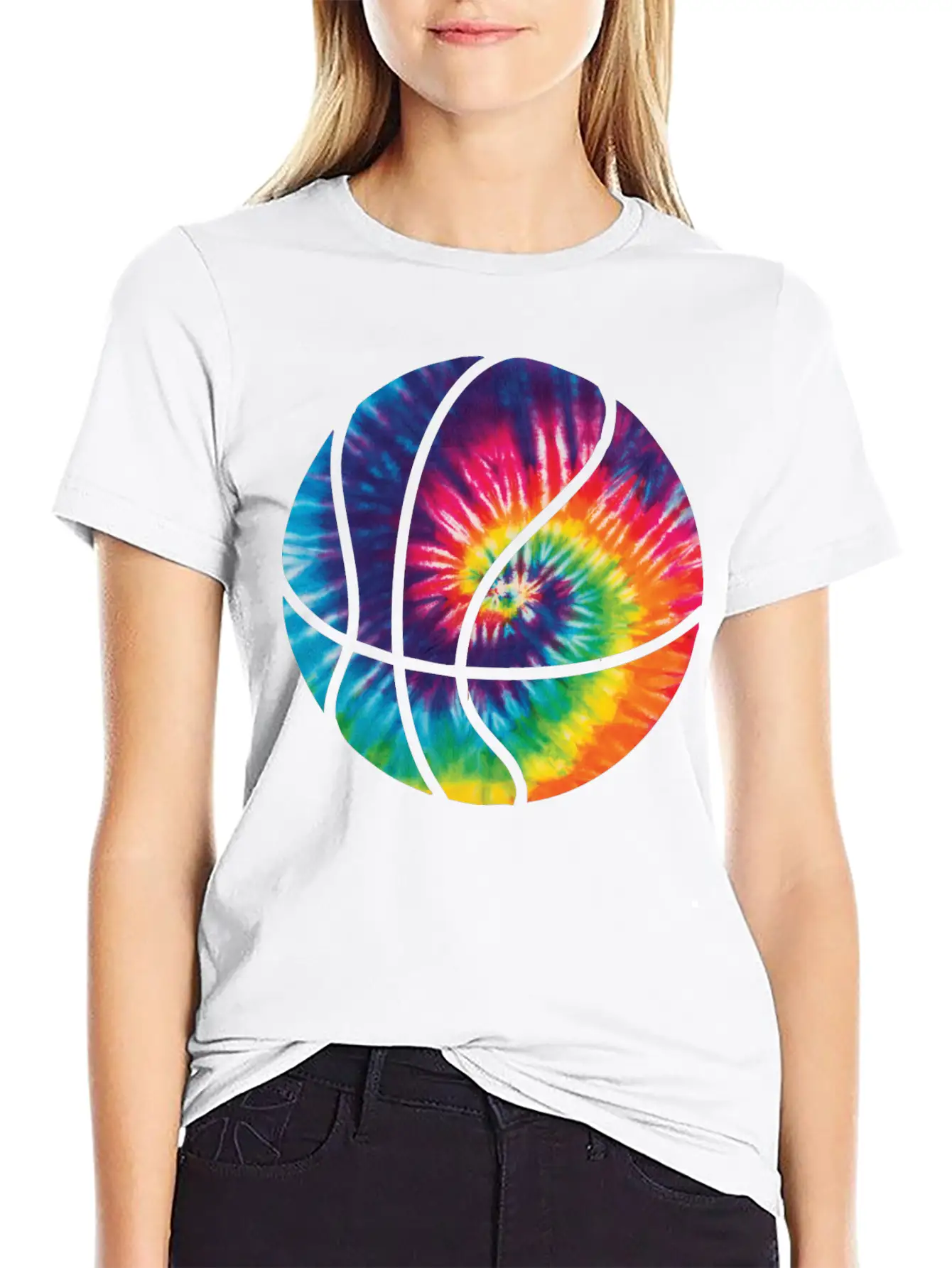 Basketball Colorful Tie Dye T Shirt Timeless Short Sleeve Tee – Comfy And Minimalist Design