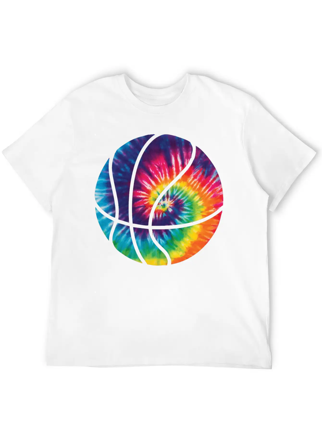 Basketball Colorful Tie Dye T Shirt Timeless Short Sleeve Tee – Comfy And Minimalist Design