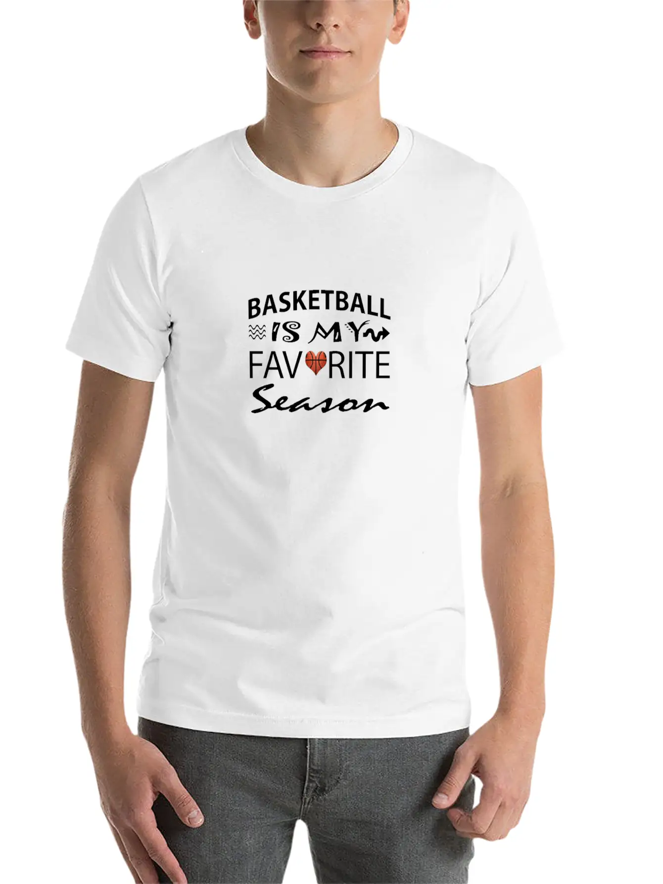 Basketball Is My Favorite Season Apparel For Men W Unisex Casual T-Shirt – Clean Design For Daily Comfort