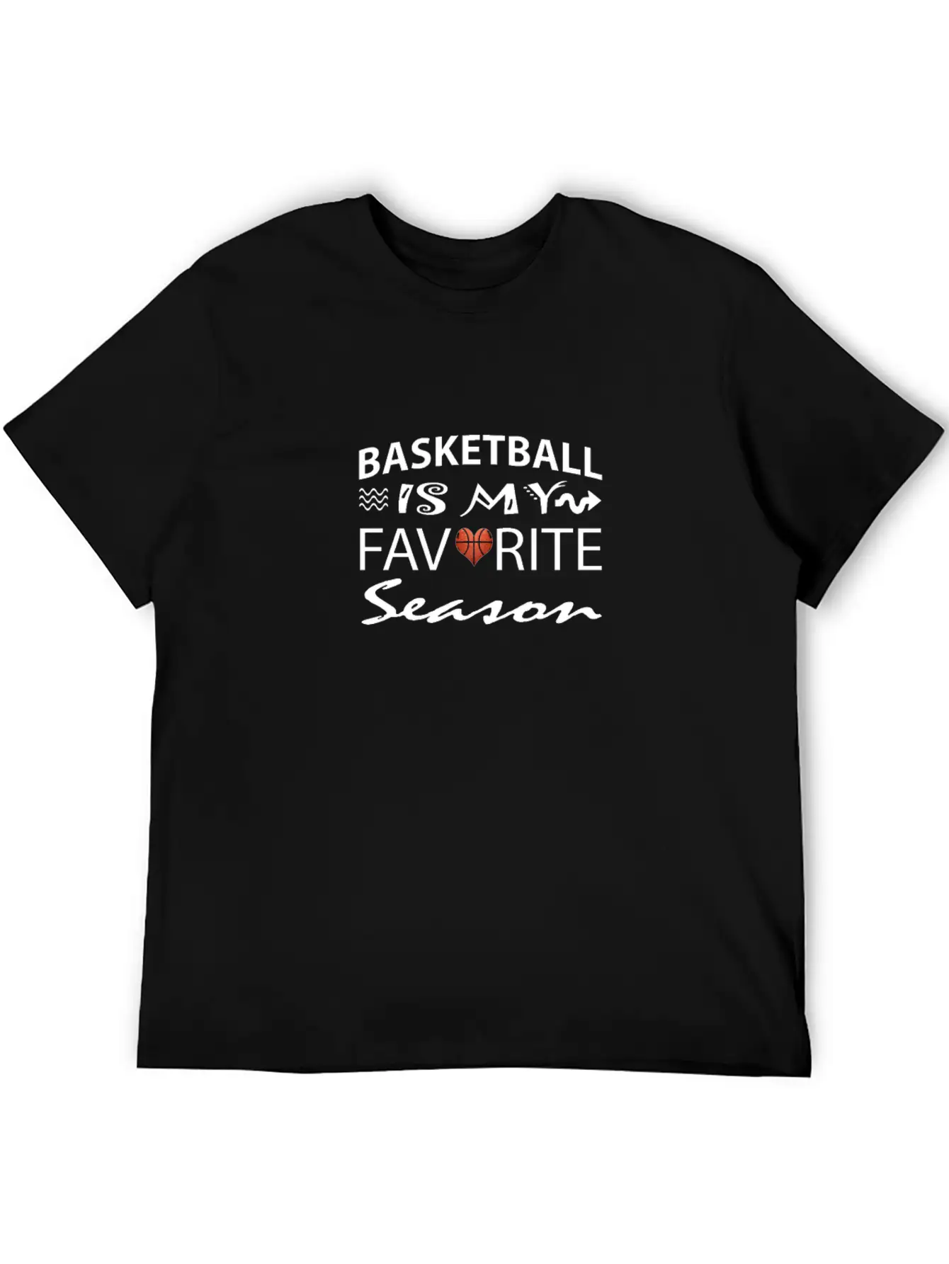 Basketball Is My Favorite Season Apparel For Men W Unisex Casual T-Shirt – Clean Design For Daily Comfort