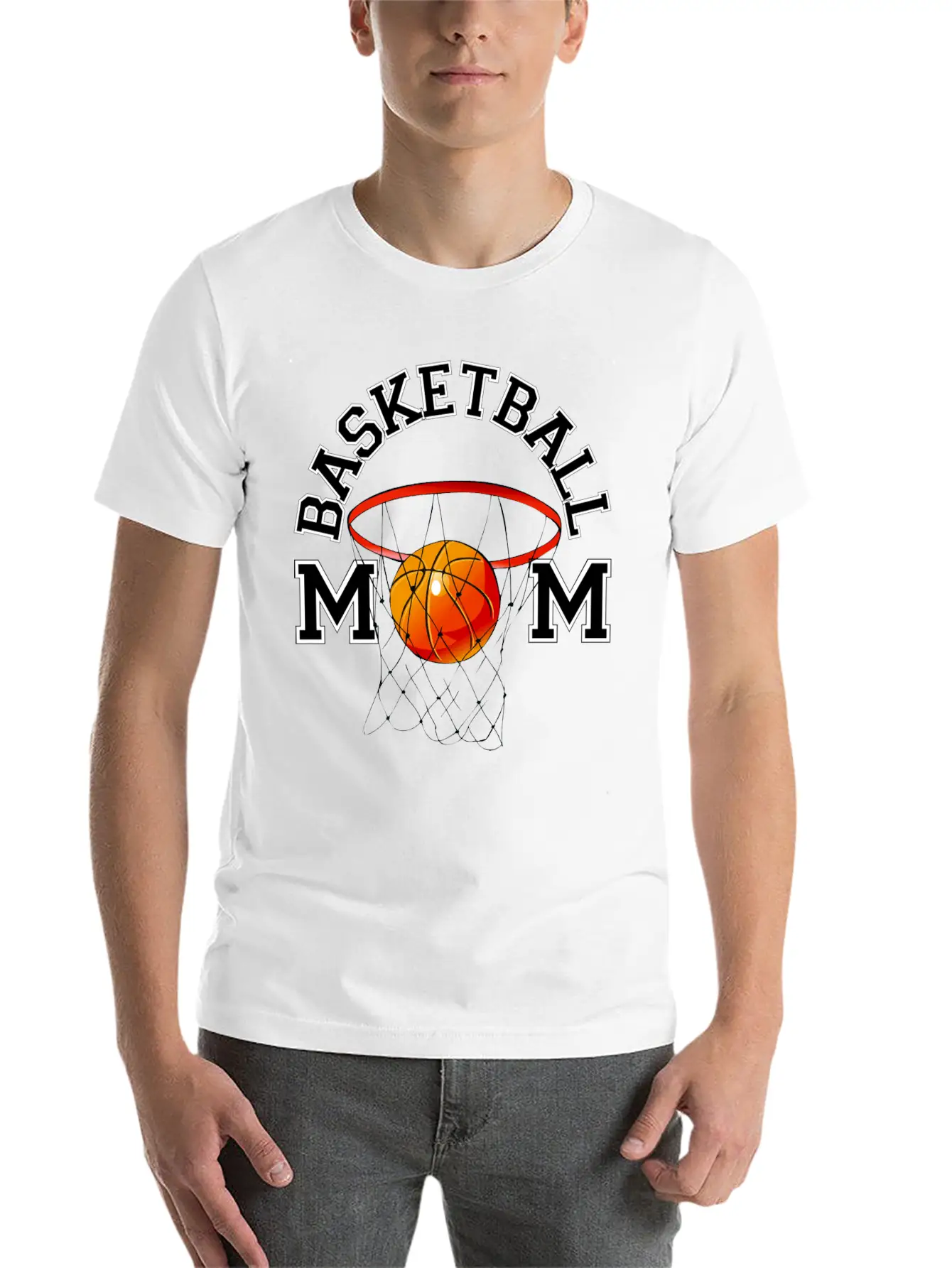 Basketball Mom Unisex Casual T-Shirt – Clean Design For Daily Comfort