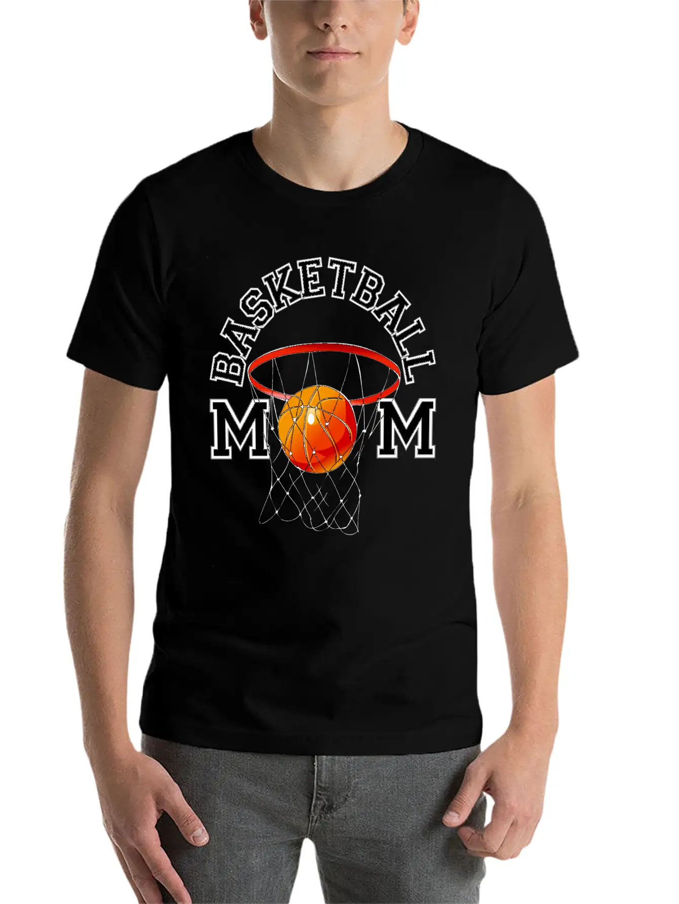 Basketball Mom Unisex Casual T-Shirt – Clean Design For Daily Comfort
