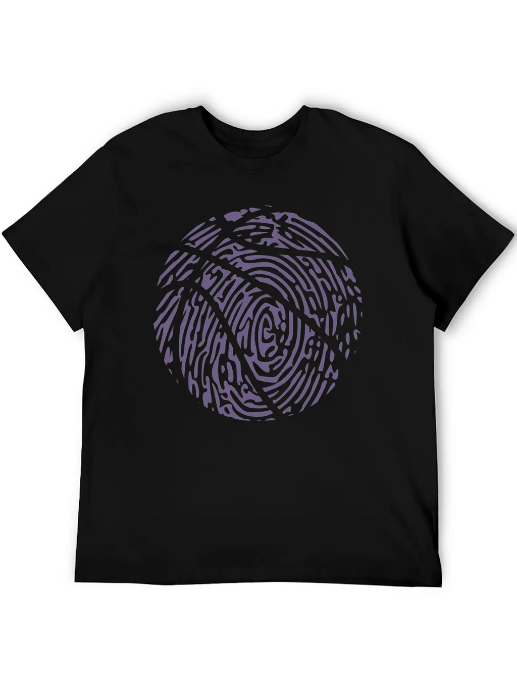 Basketball Player Fingerprint Passion - Creative Essential Cotton Tee For Daily Outfits – Unisex Style