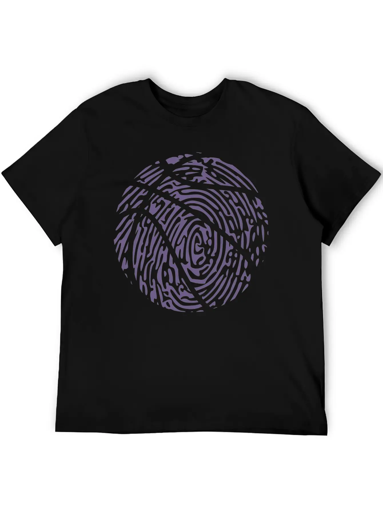 Basketball Player Fingerprint Passion - Creative Essential Cotton Tee For Daily Outfits – Unisex Style
