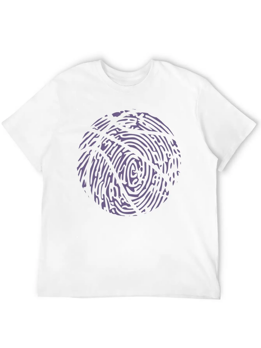 Basketball Player Fingerprint Passion - Creative Essential Cotton Tee For Daily Outfits – Unisex Style