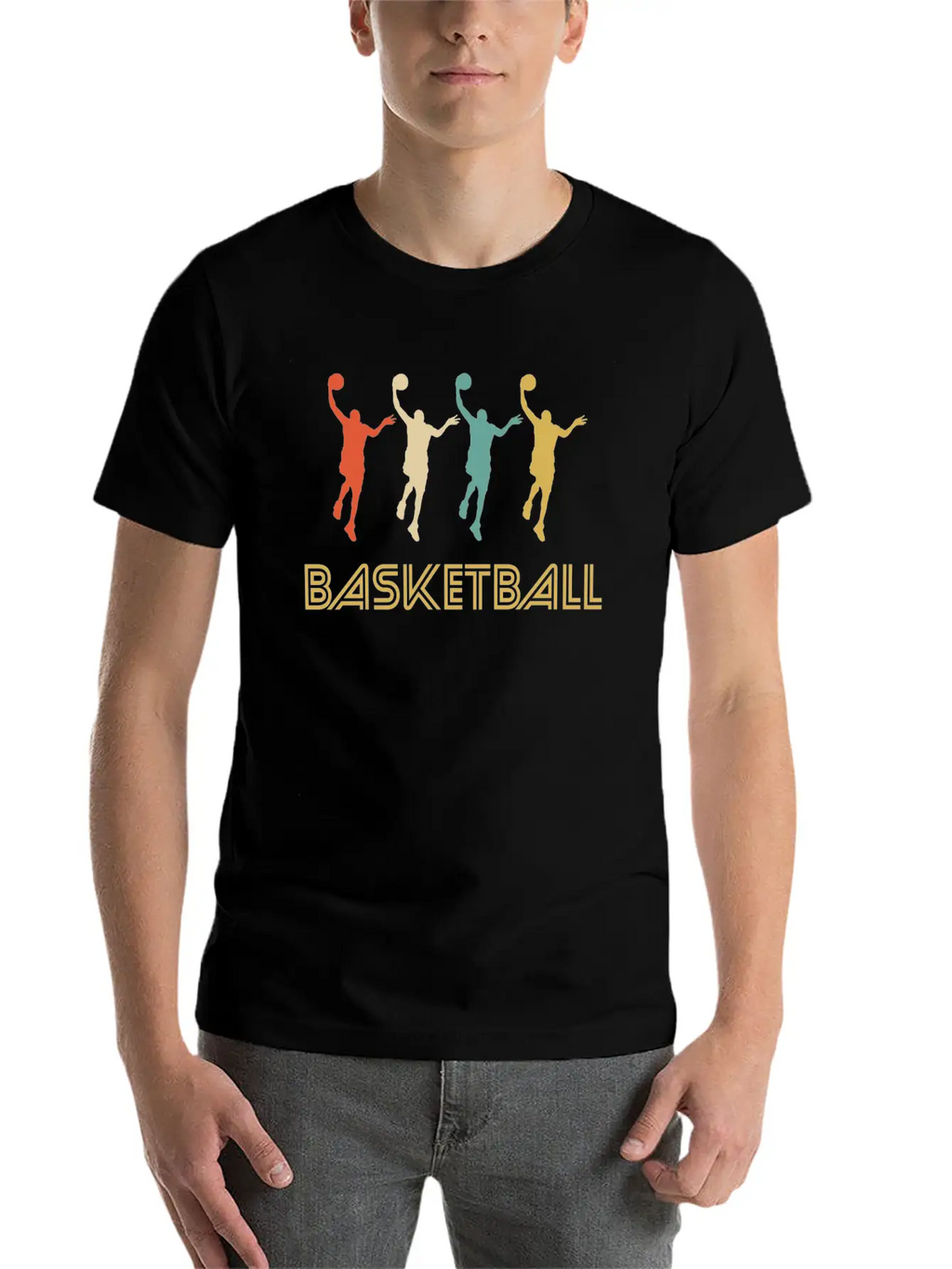 Basketball Player Pop Art Classic Cotton Tee – Unisex Comfort For Any Season