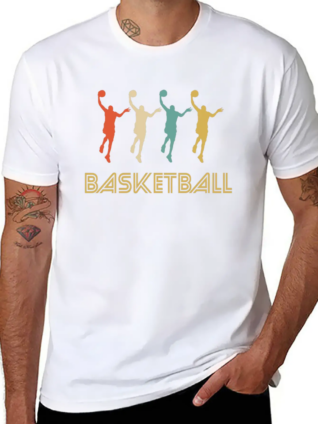 Basketball Player Pop Art Classic Cotton Tee – Unisex Comfort For Any Season