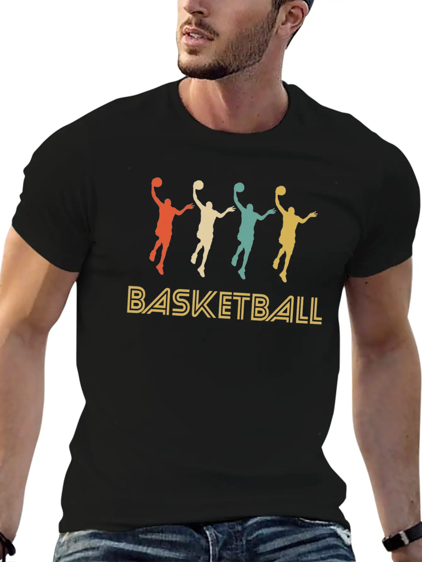 Basketball Player Pop Art Classic Cotton Tee – Unisex Comfort For Any Season