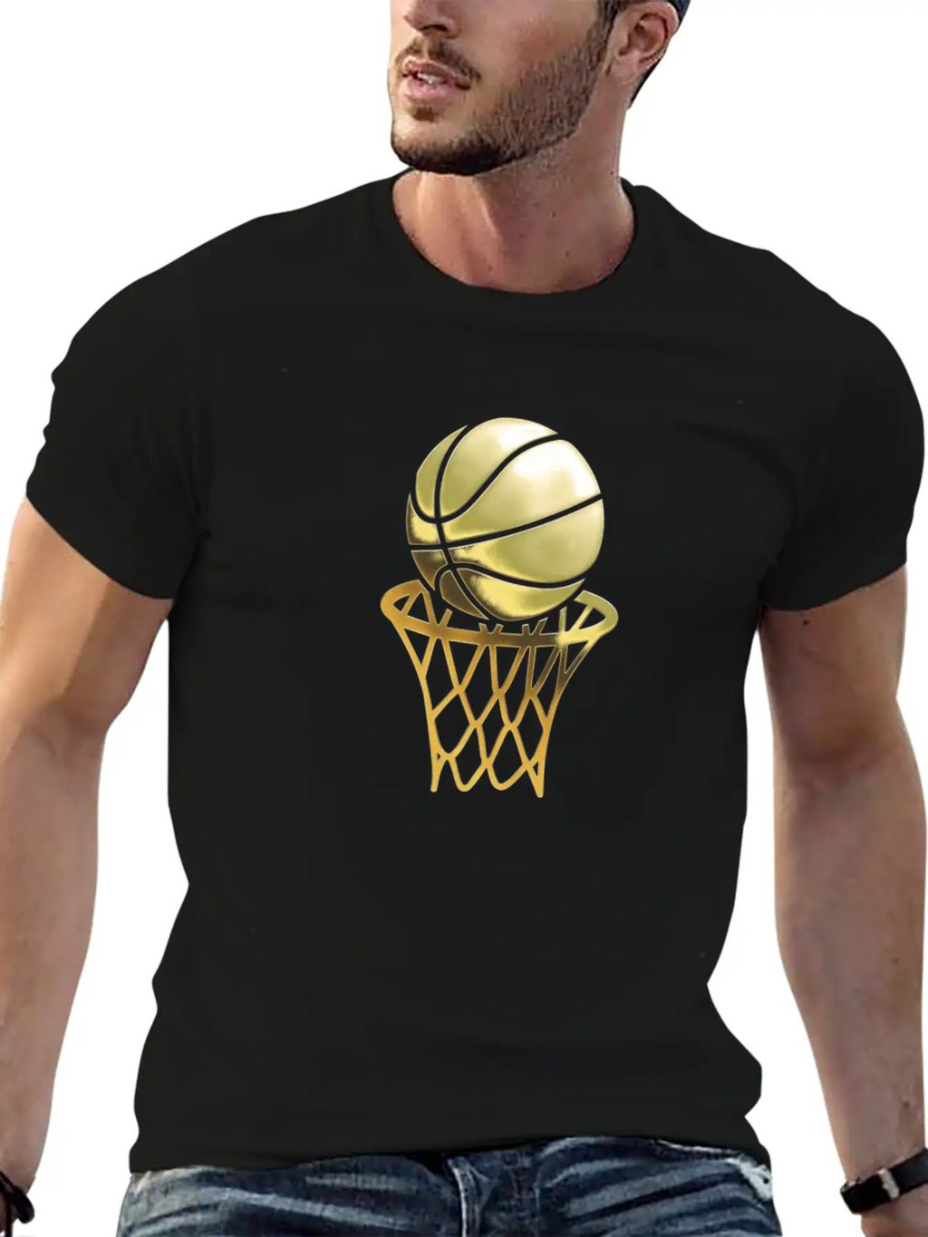 Basketball Player - Trophy Game Coach Sports - Relaxed Everyday Tee – Lightweight And Durable Cotton