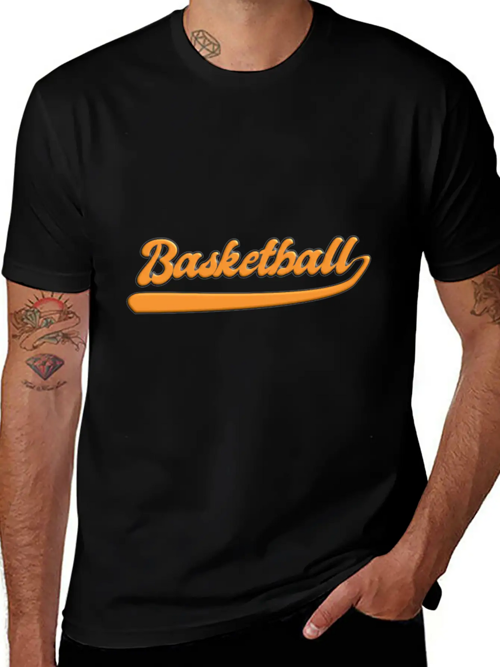 Basketball Slogan Logo 3D Basic Graphic T-Shirt – Daily Comfort In Soft Cotton