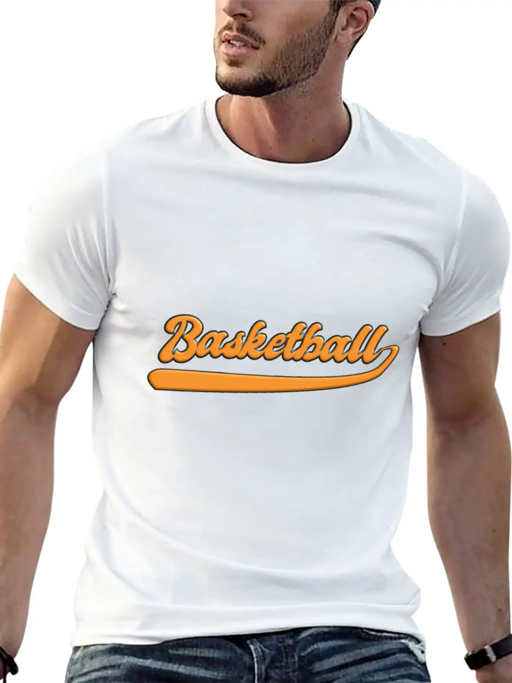 Basketball Slogan Logo 3D Basic Graphic T-Shirt – Daily Comfort In Soft Cotton