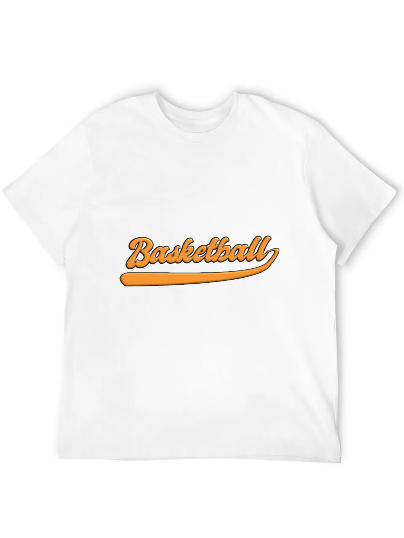 Basketball Slogan Logo 3D Basic Graphic T-Shirt – Daily Comfort In Soft Cotton