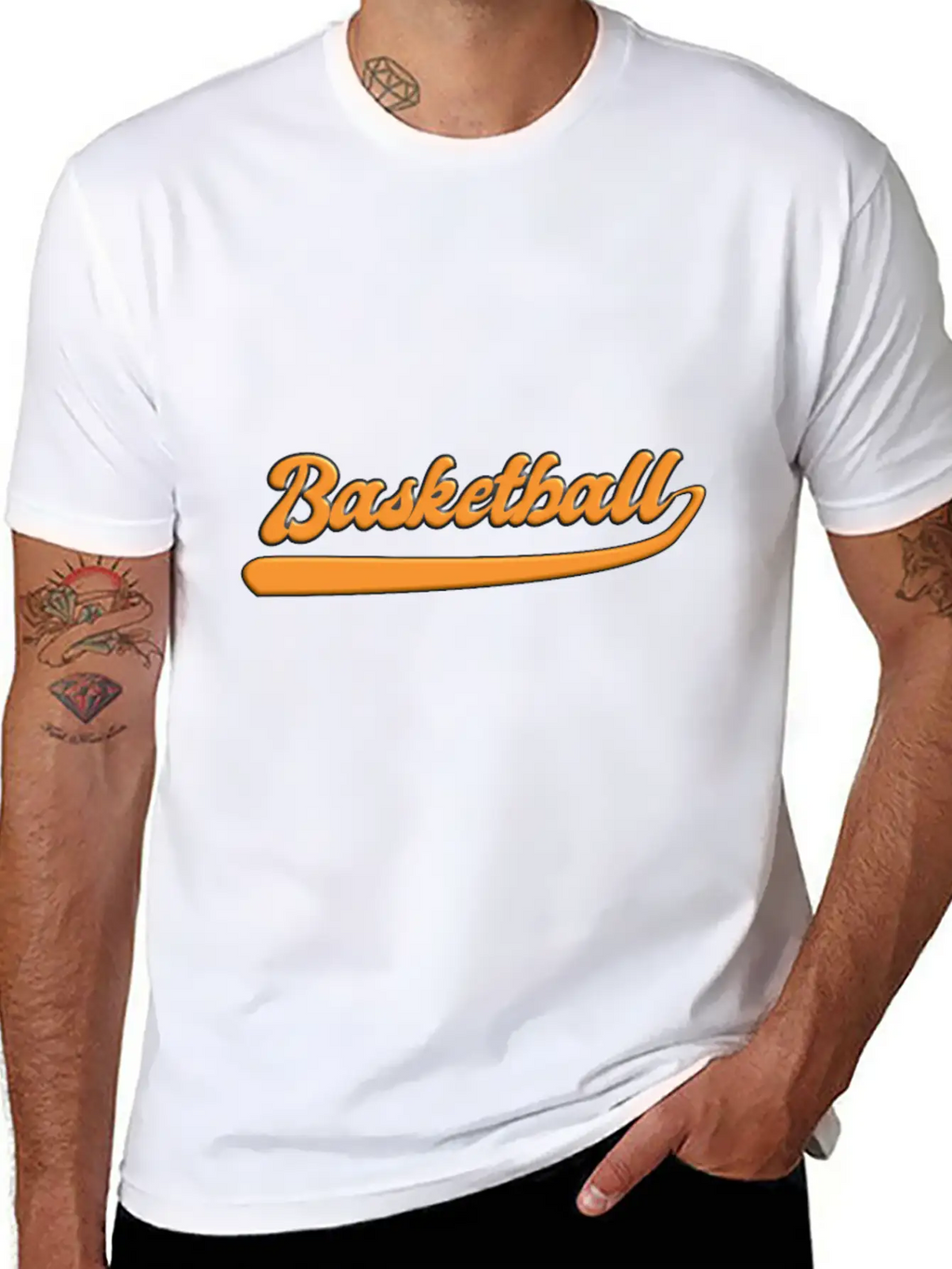 Basketball Slogan Logo 3D Basic Graphic T-Shirt – Daily Comfort In Soft Cotton