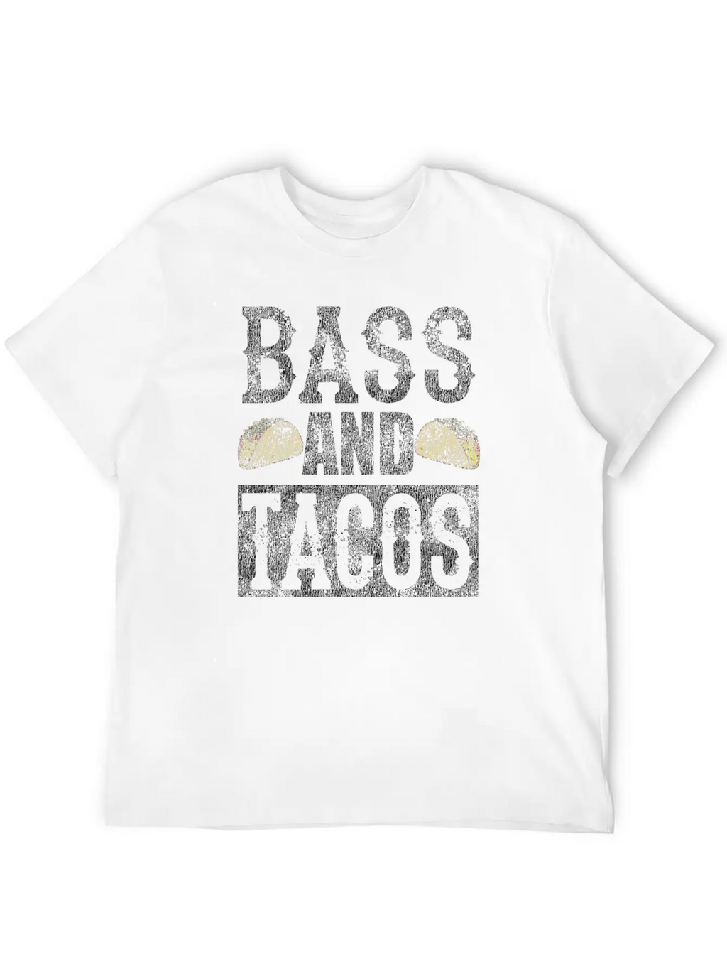 Bass And Tacos Funny Taco Bass Guitar Distressed T Modern Fit Casual T-Shirt – Clean And Versatile Design