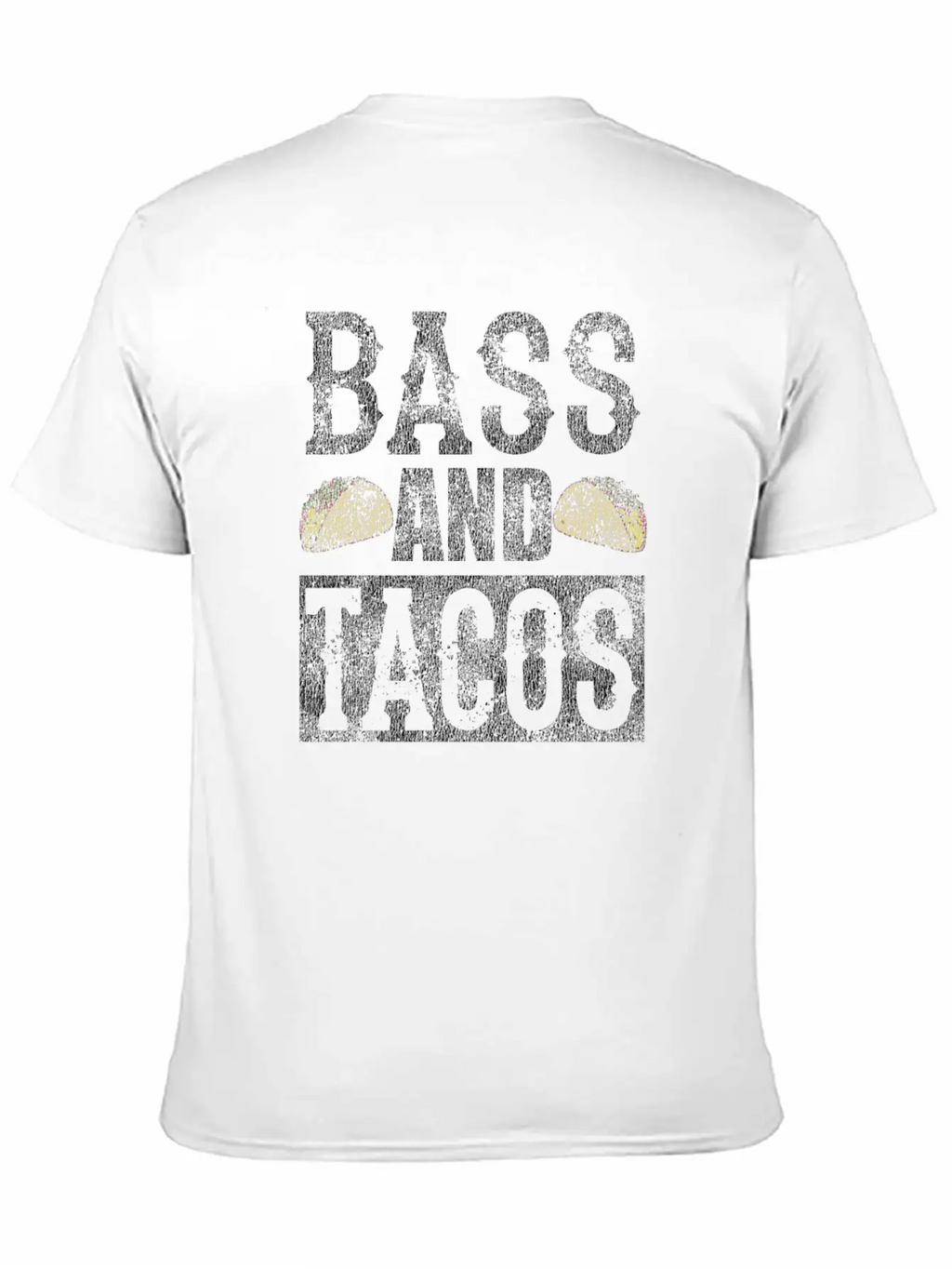 Bass And Tacos Funny Taco Bass Guitar Distressed T Modern Fit Casual T-Shirt – Clean And Versatile Design