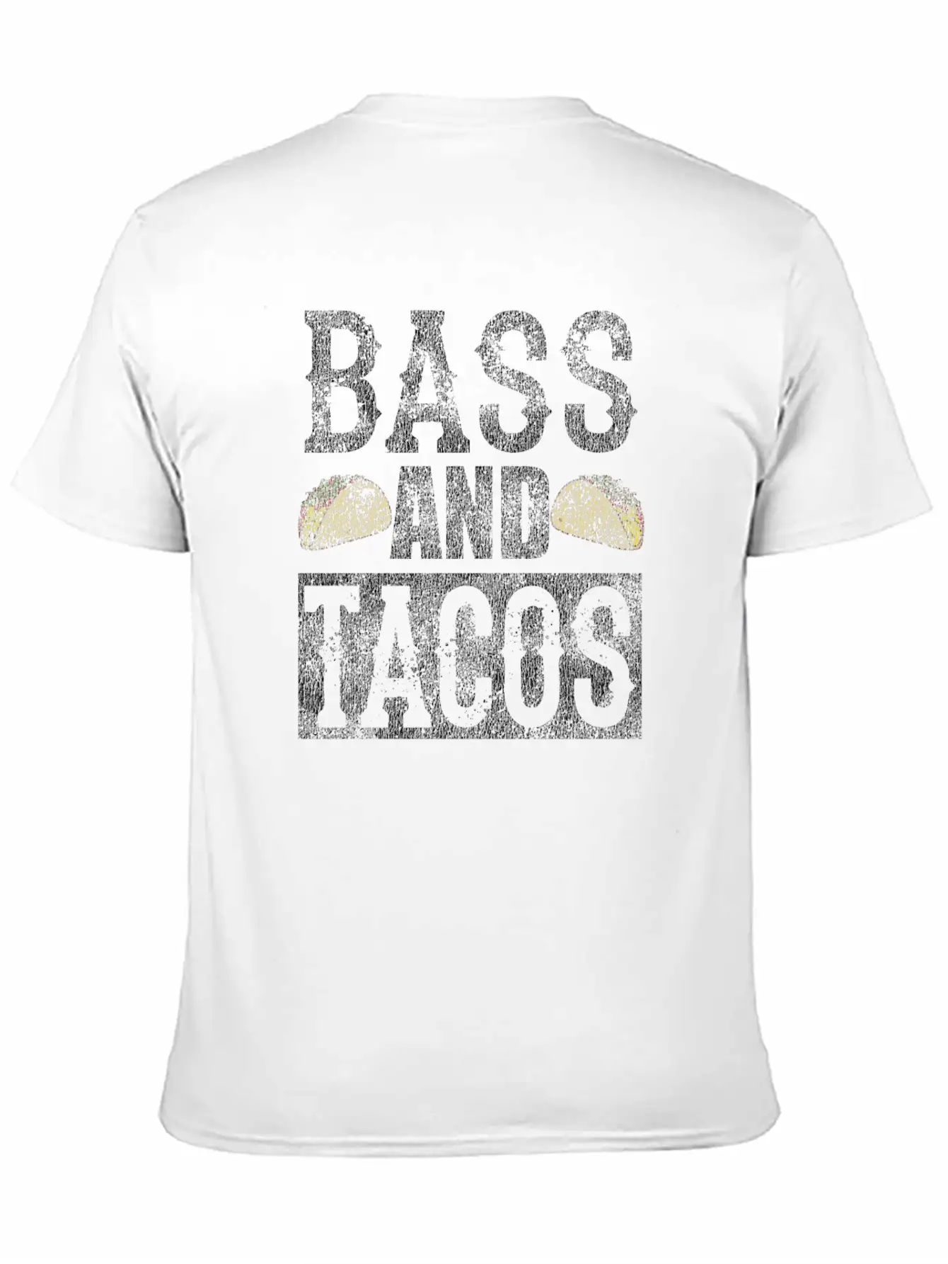 Bass And Tacos Funny Taco Bass Guitar Distressed T Modern Fit Casual T-Shirt – Clean And Versatile Design