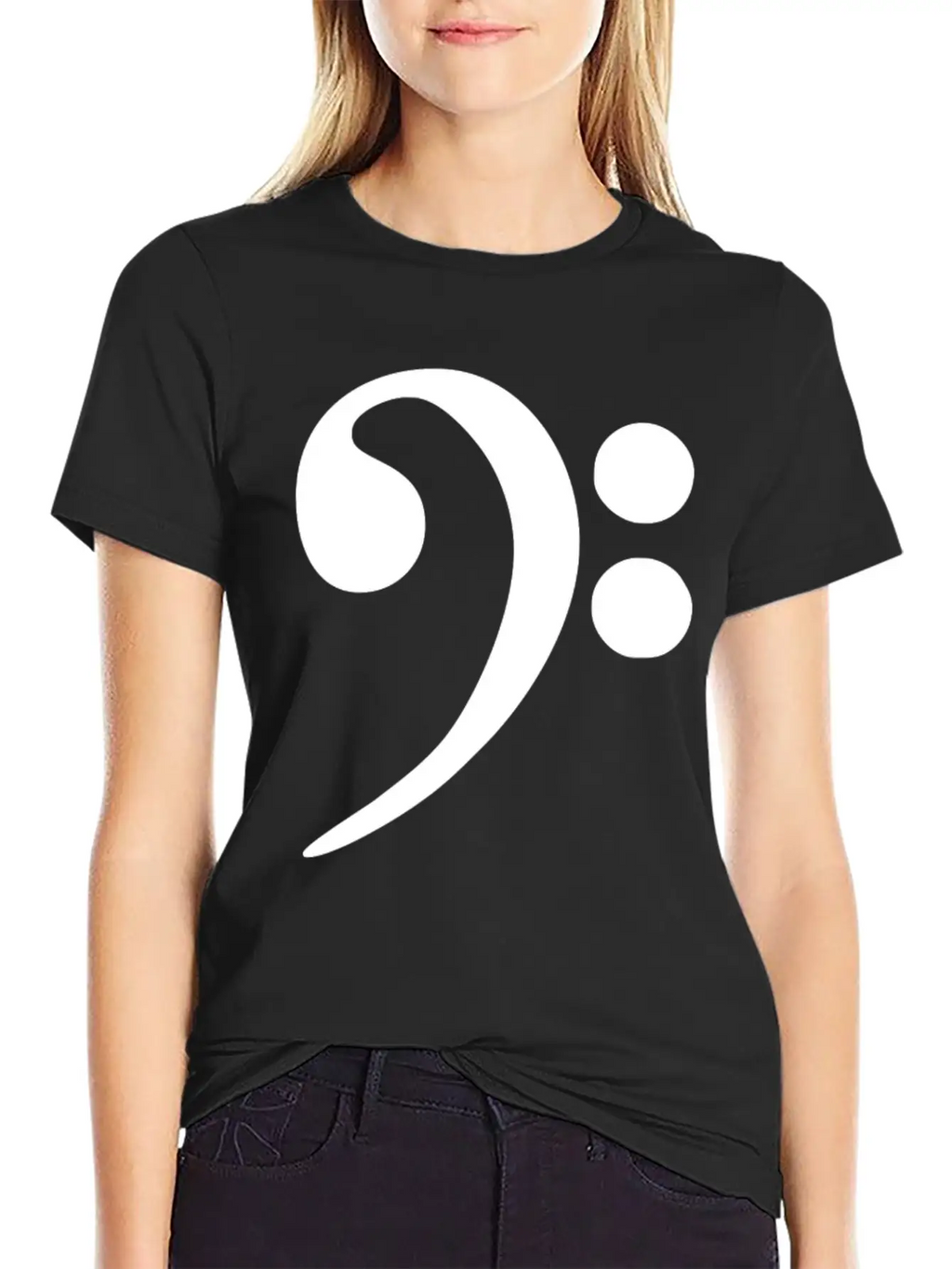 Bass Cleff Funny Stylish Everyday T-Shirt – Unisex Basic Cotton Tee