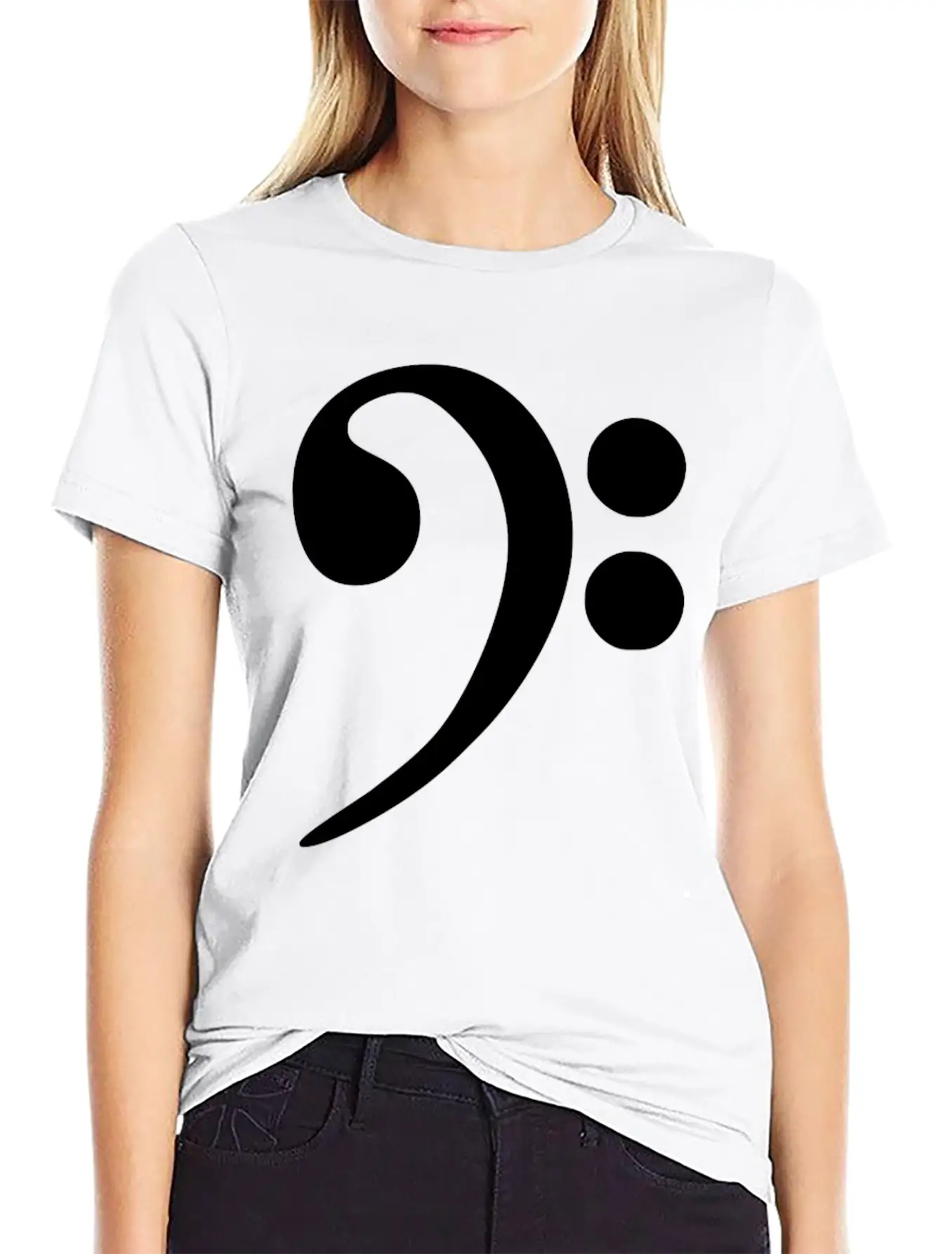 Bass Cleff Funny Stylish Everyday T-Shirt – Unisex Basic Cotton Tee
